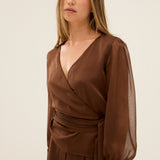 BLUSA MEGAN CHOCOLATE