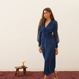 VESTIDO HEM AZUL MARINO