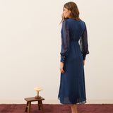 VESTIDO HEM AZUL MARINO