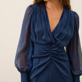 VESTIDO HEM AZUL MARINO