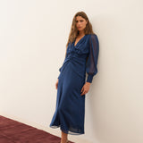 VESTIDO HEM AZUL MARINO