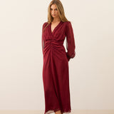 VESTIDO HEM BURDEOS