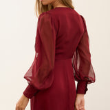 VESTIDO HEM BURDEOS