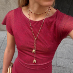 MIM Bisutería UNICA COLLAR PRUNE BURDEOS