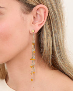 MIM Bisutería UNICA PENDIENTE PRUNE AMBAR