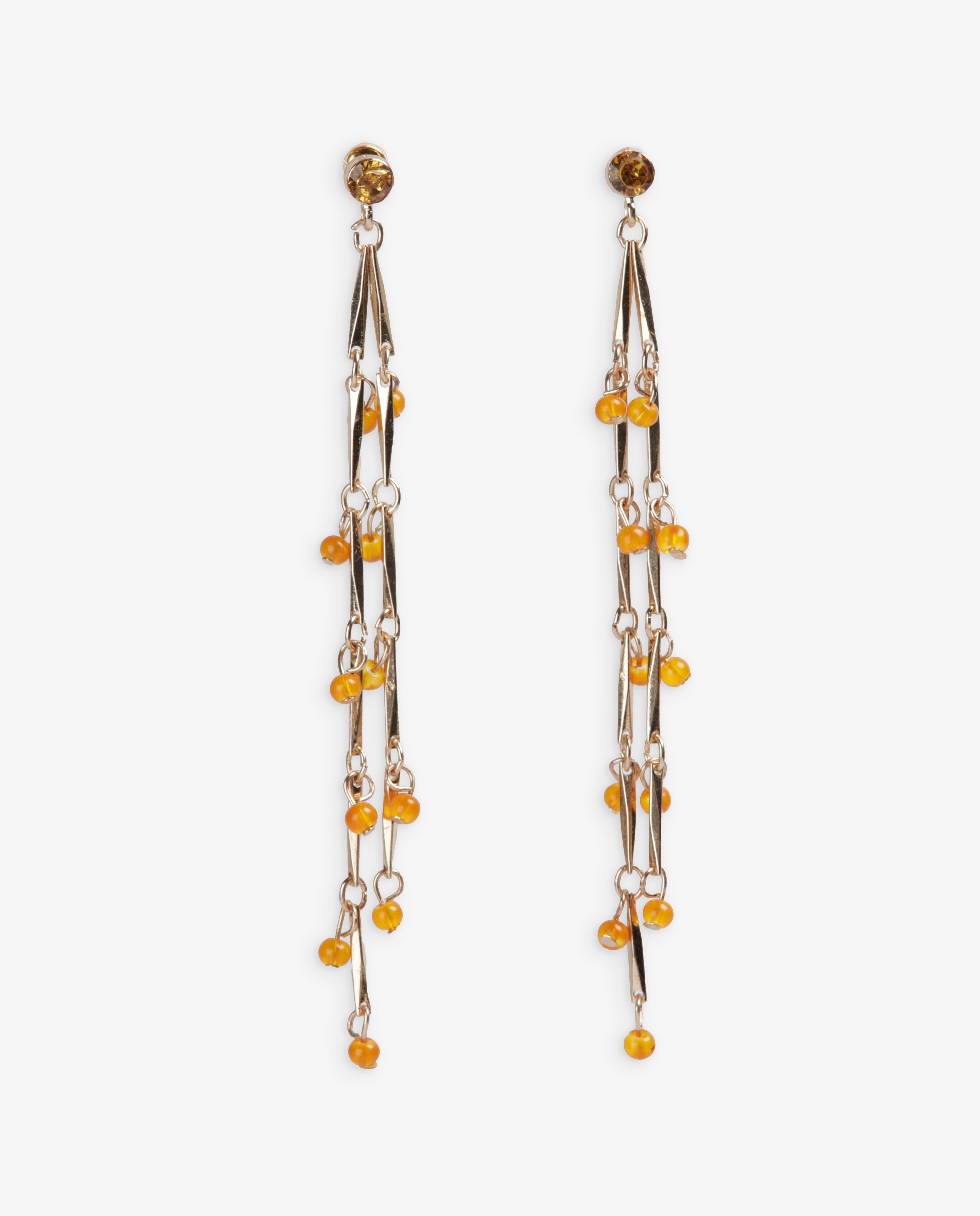 MIM Bisutería UNICA PENDIENTE PRUNE AMBAR