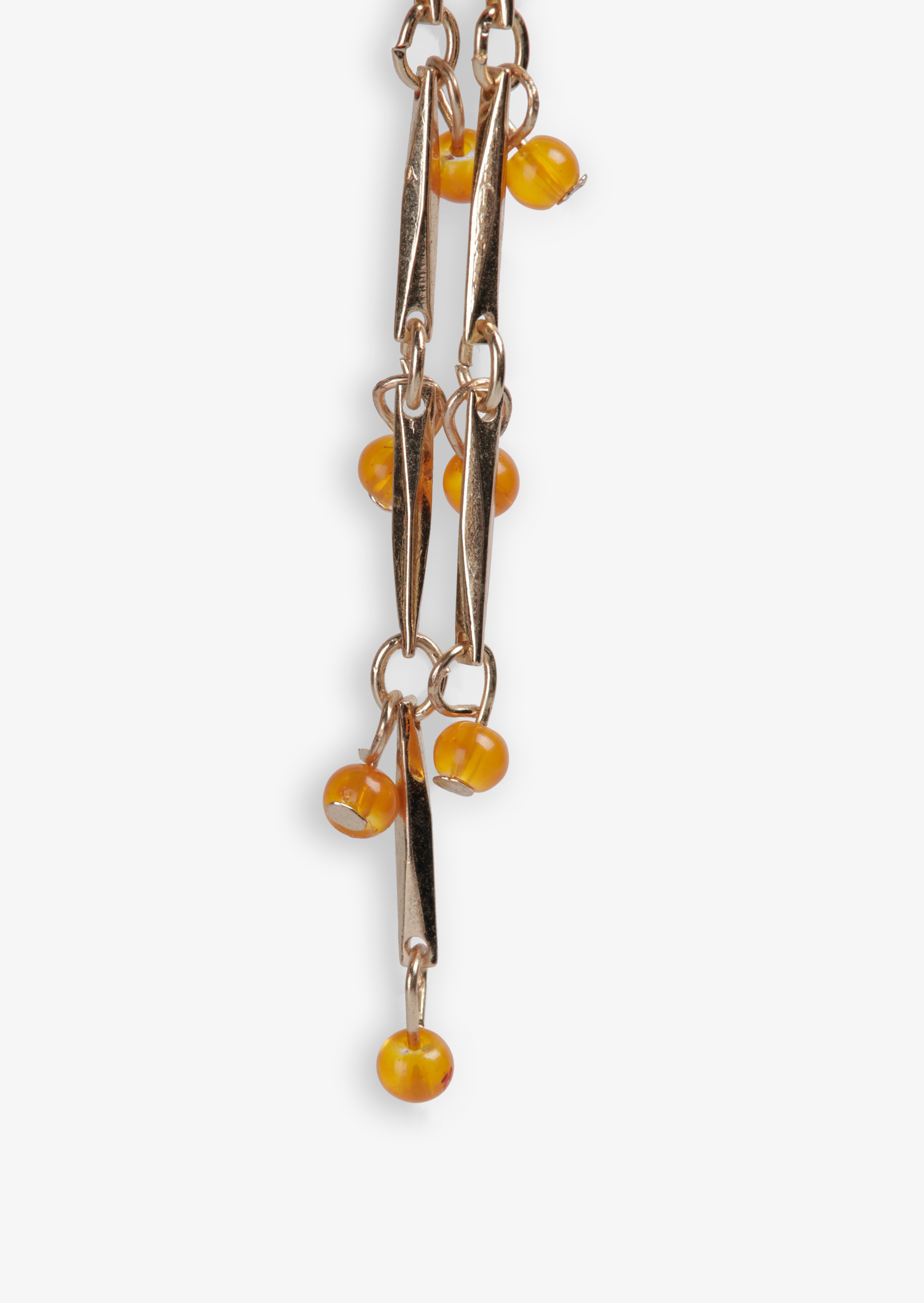 MIM Bisutería UNICA PENDIENTE PRUNE AMBAR