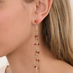 MIM Bisutería UNICA PENDIENTE PRUNE BURDEOS