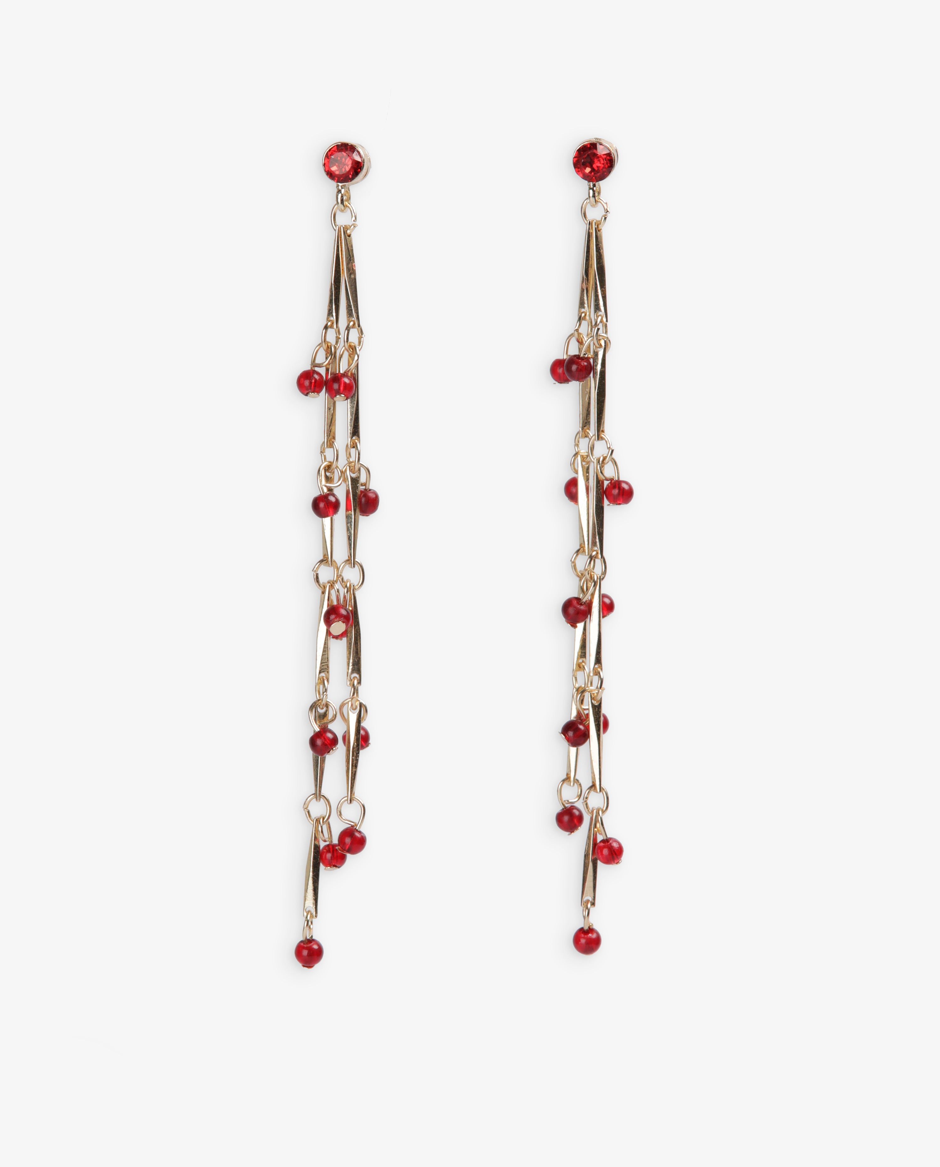 MIM Bisutería UNICA PENDIENTE PRUNE BURDEOS