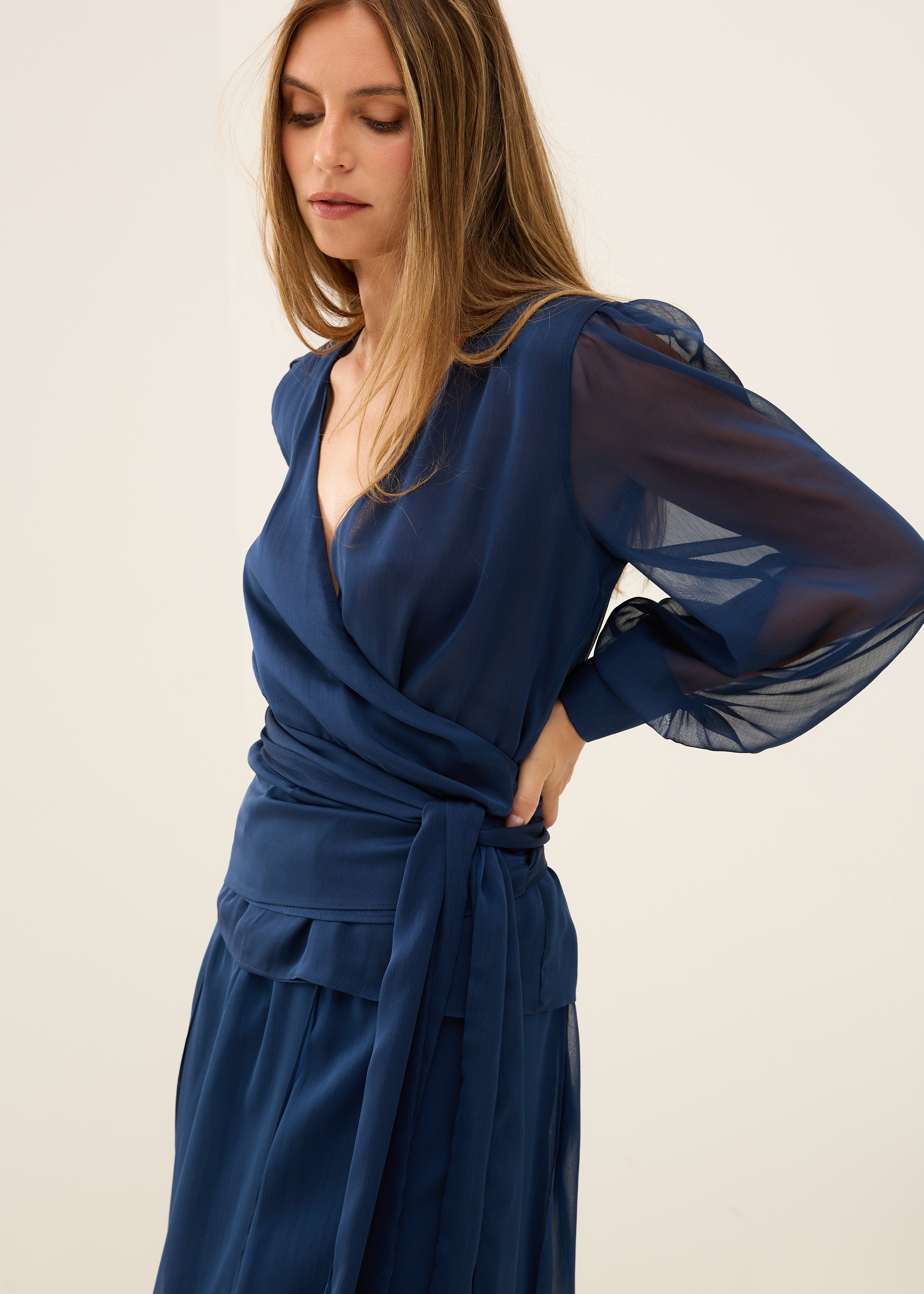 MIM Blusa BLUSA MEGAN AZUL MARINO