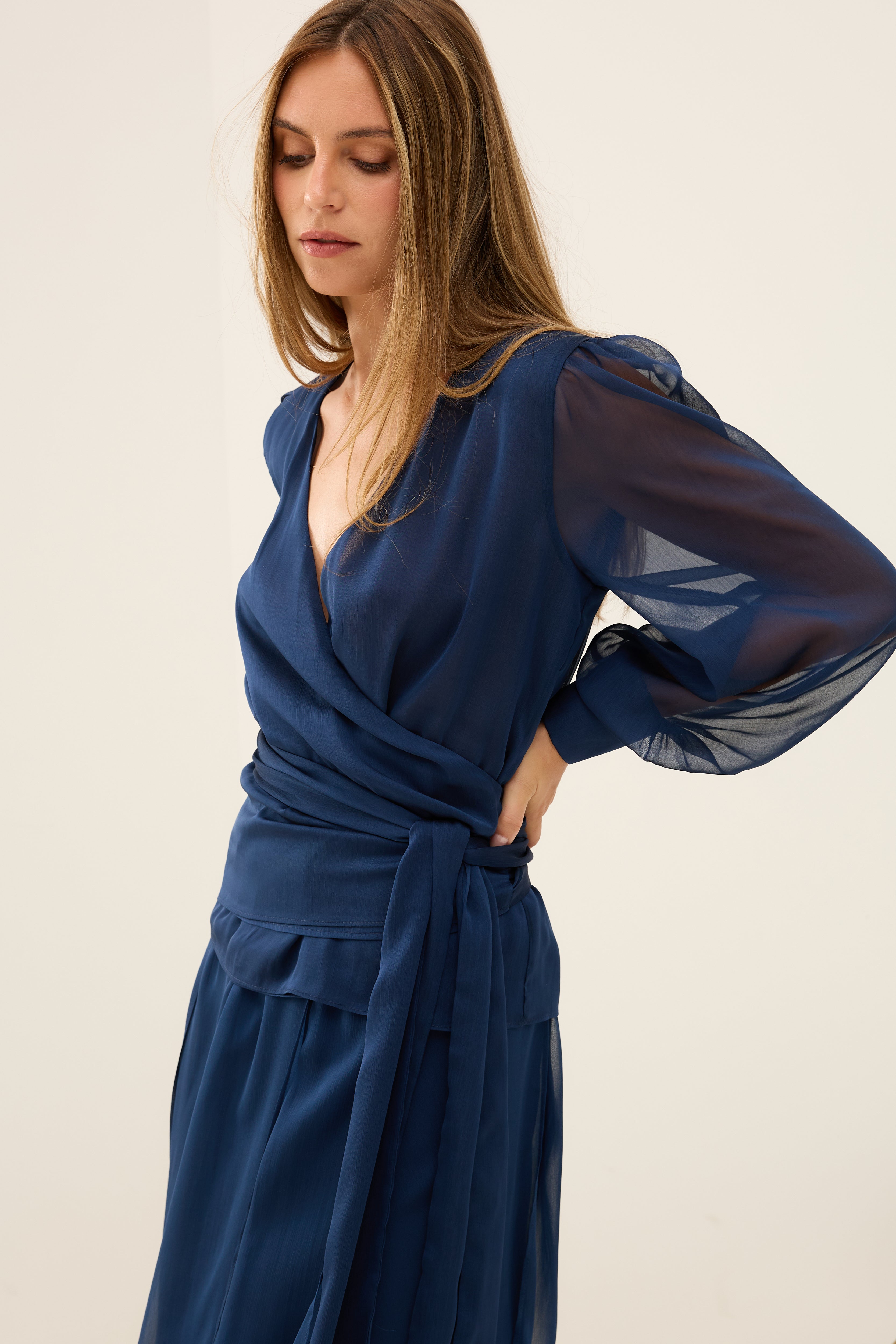 MIM Blusa BLUSA MEGAN AZUL MARINO