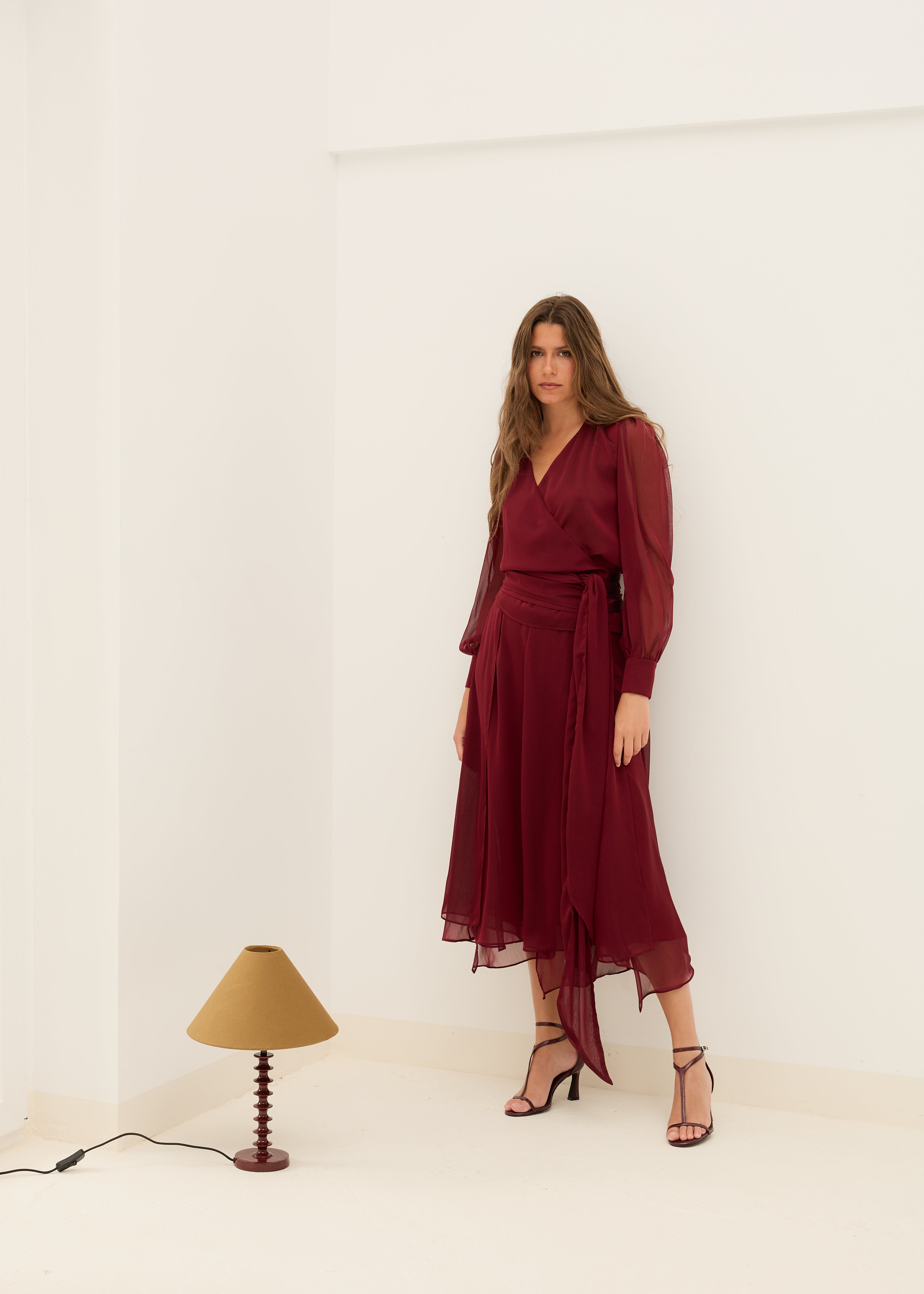 MIM Blusa BLUSA MEGAN BURDEOS