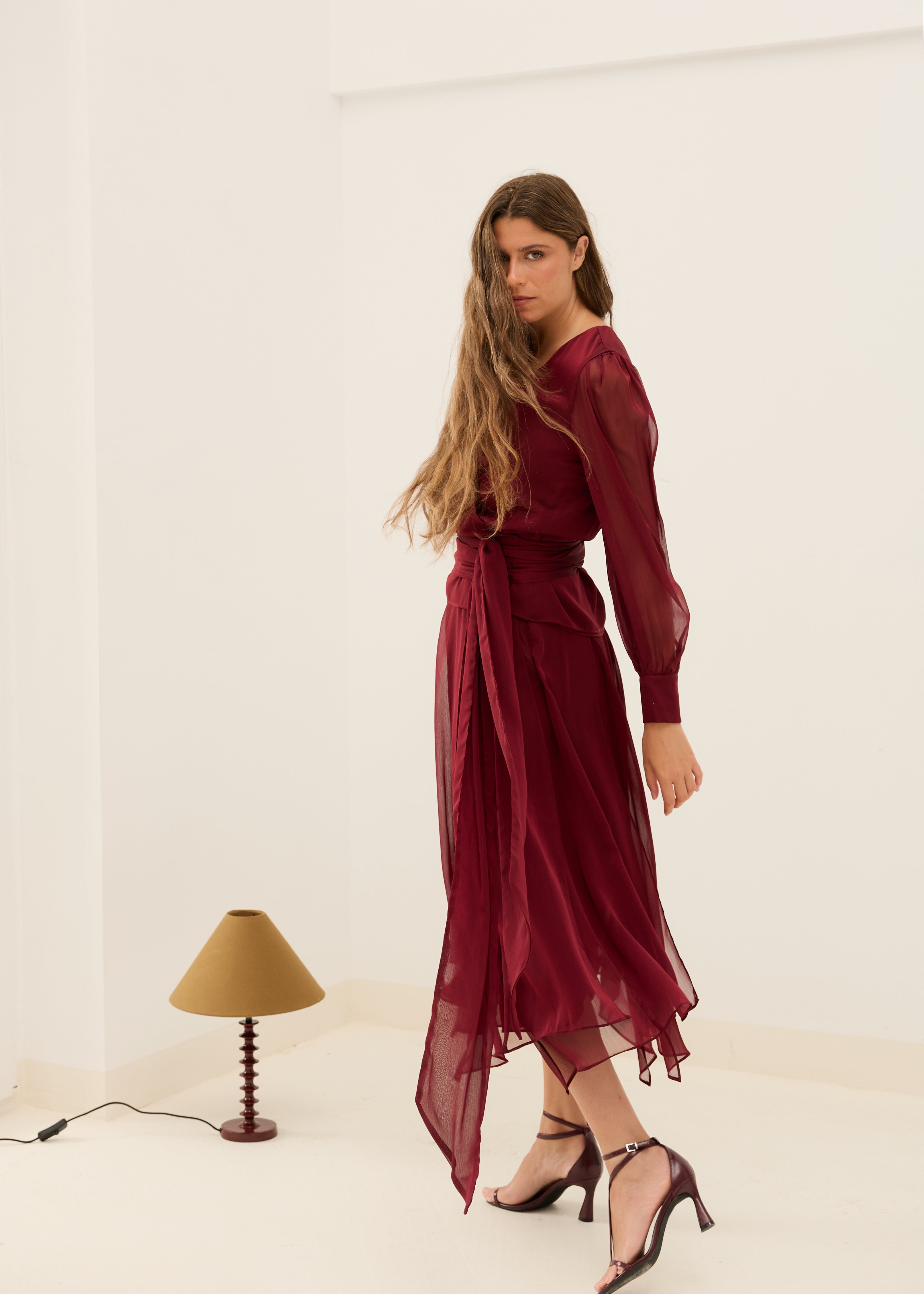 MIM Blusa BLUSA MEGAN BURDEOS