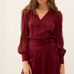 MIM Blusa BLUSA MEGAN BURDEOS
