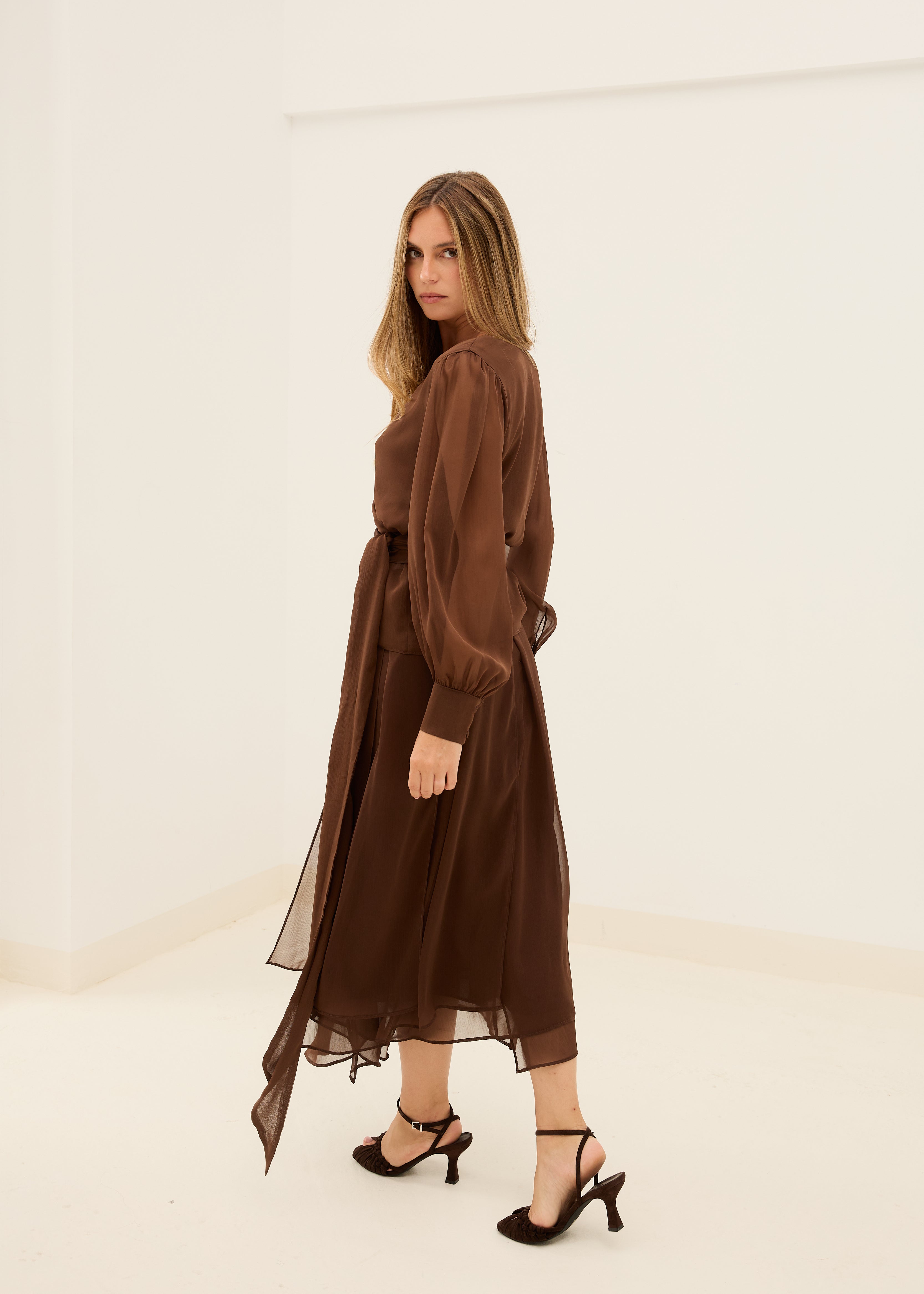 MIM Blusa BLUSA MEGAN CHOCOLATE