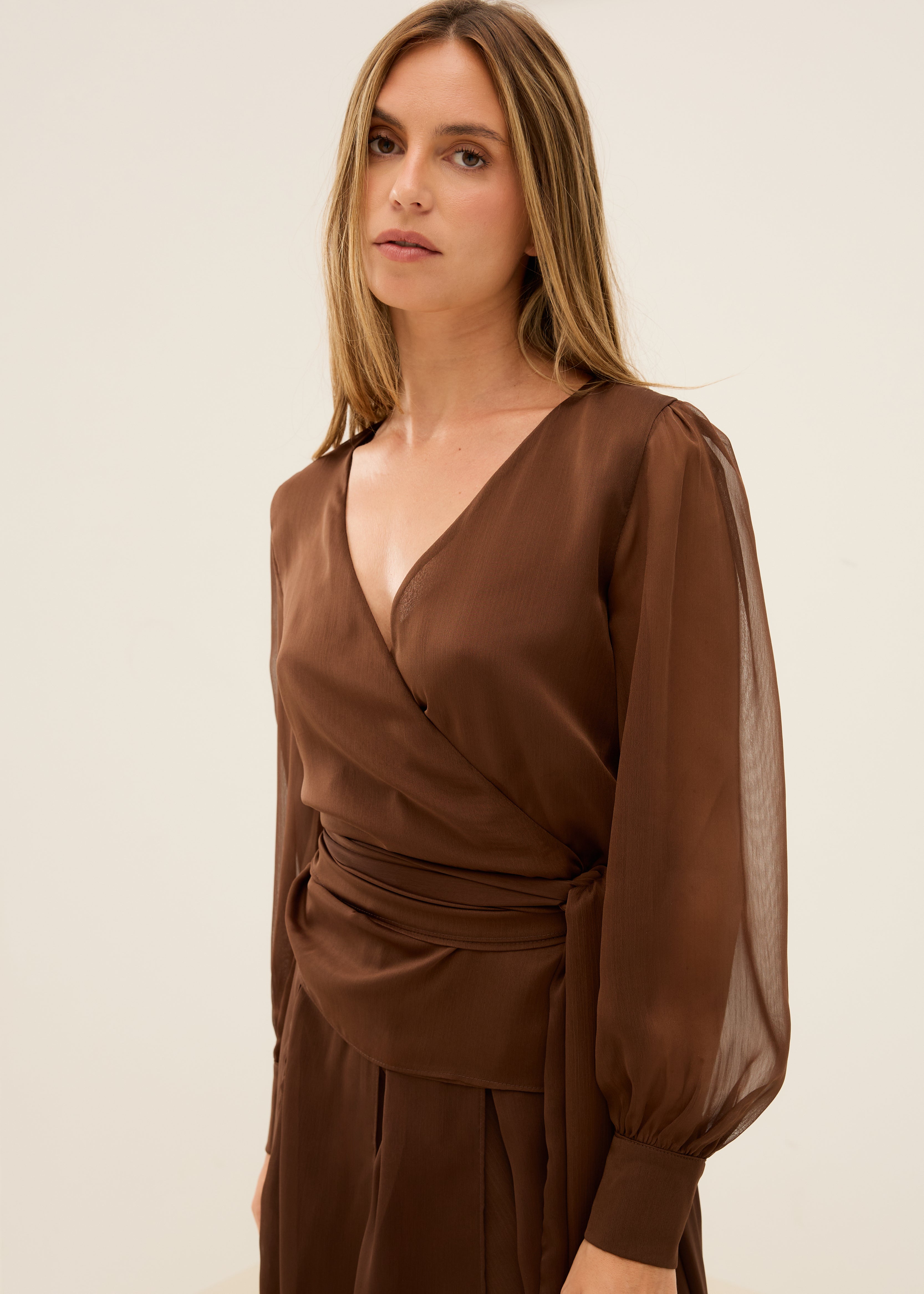 MIM Blusa BLUSA MEGAN CHOCOLATE