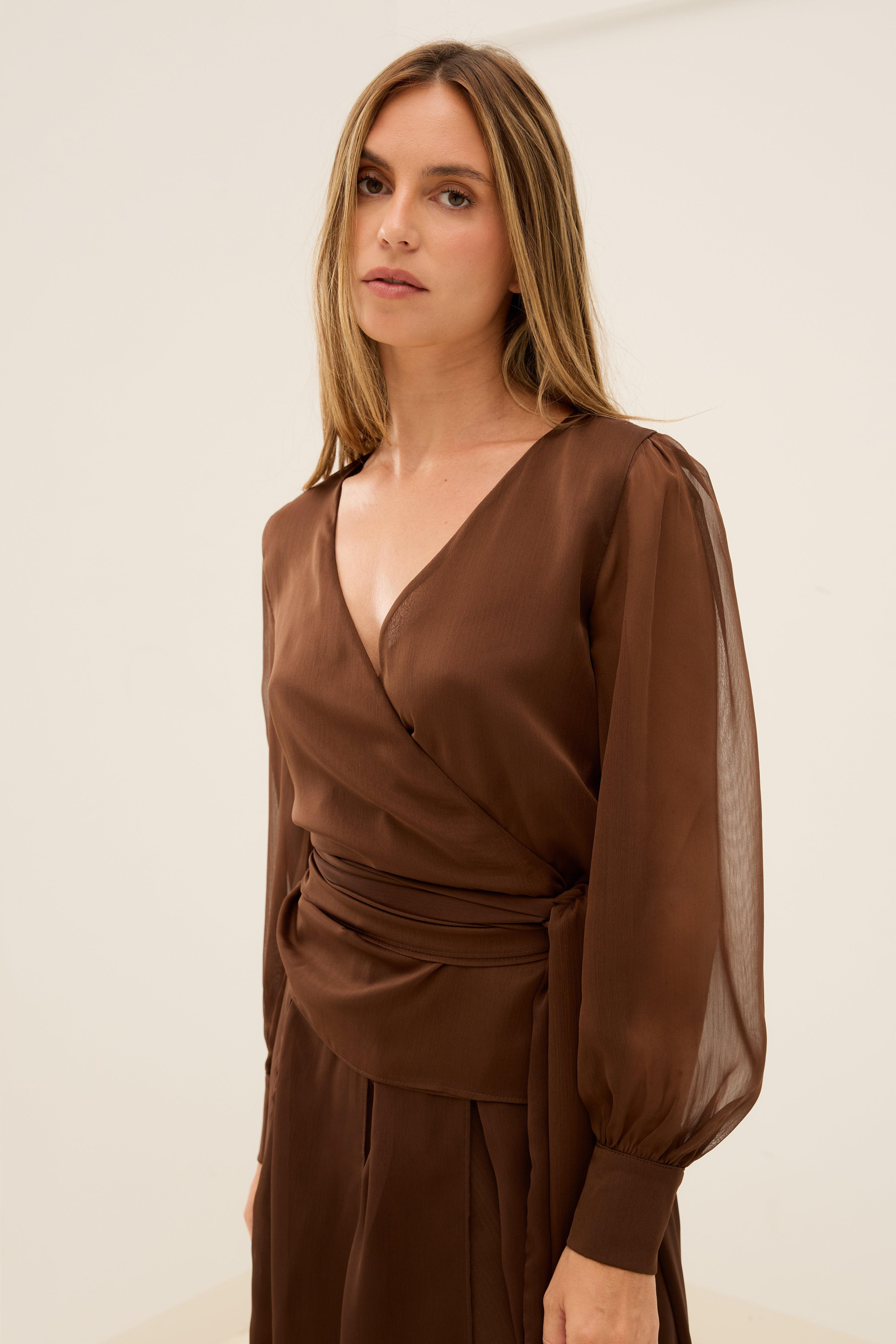 MIM Blusa BLUSA MEGAN CHOCOLATE