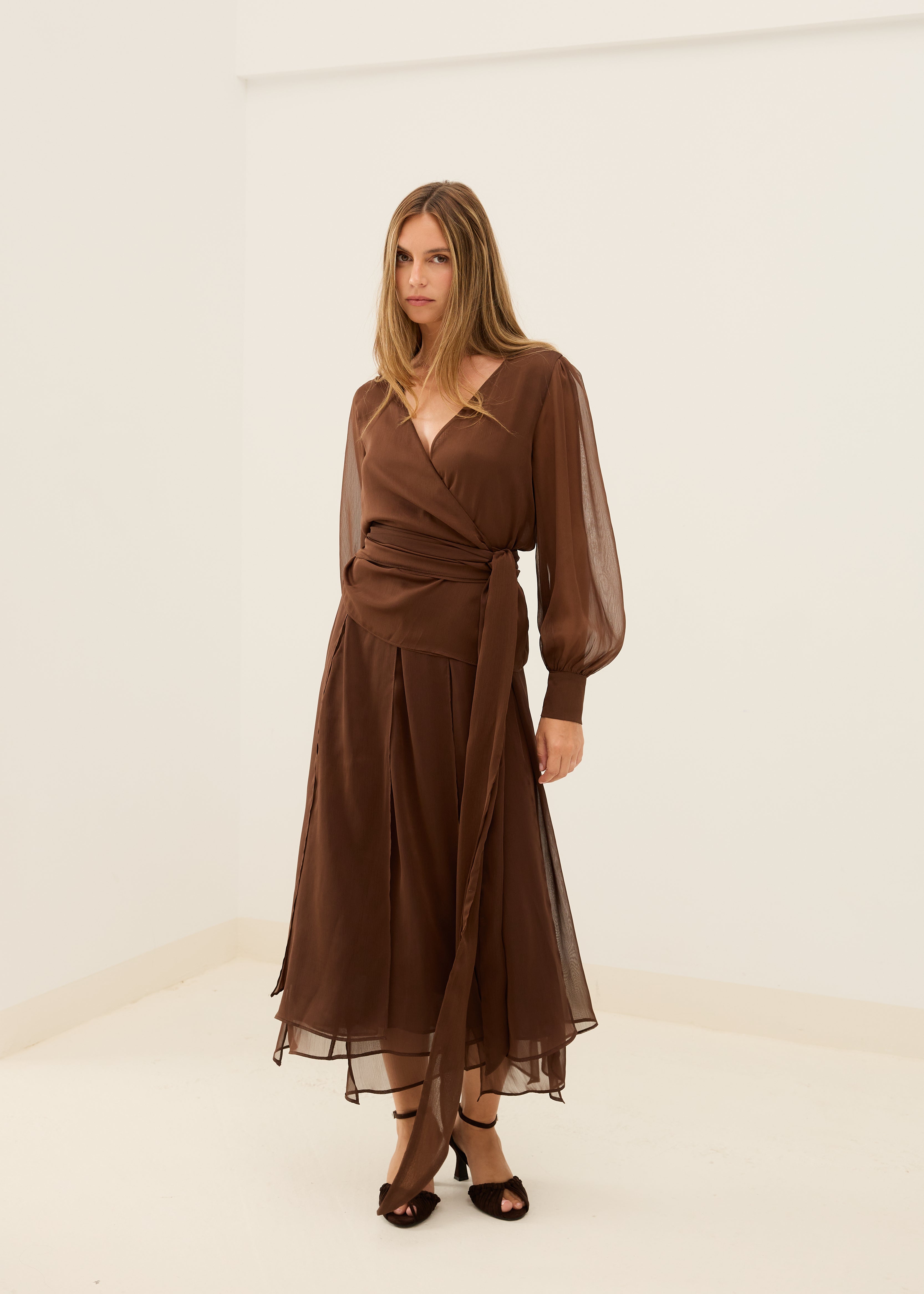 MIM Blusa BLUSA MEGAN CHOCOLATE