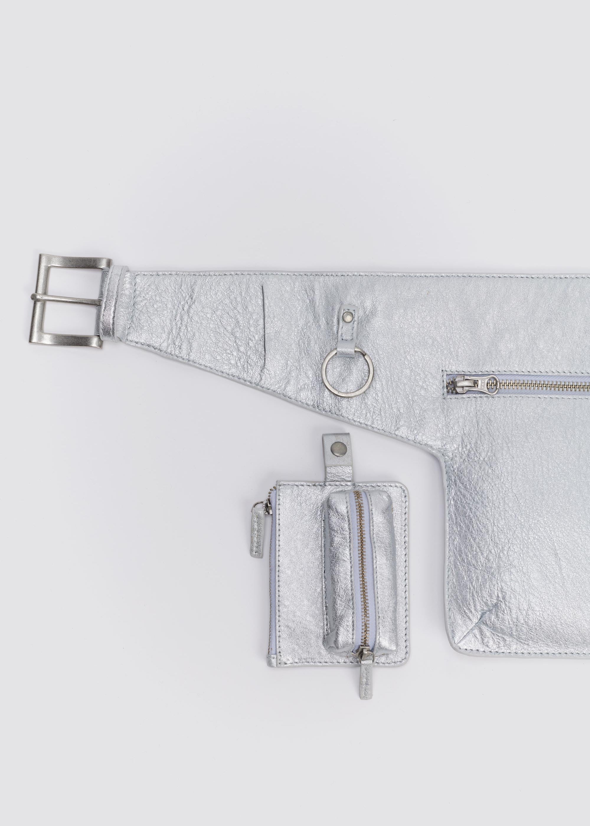MIM Bolso Unica KEISER BELT PLATEADO