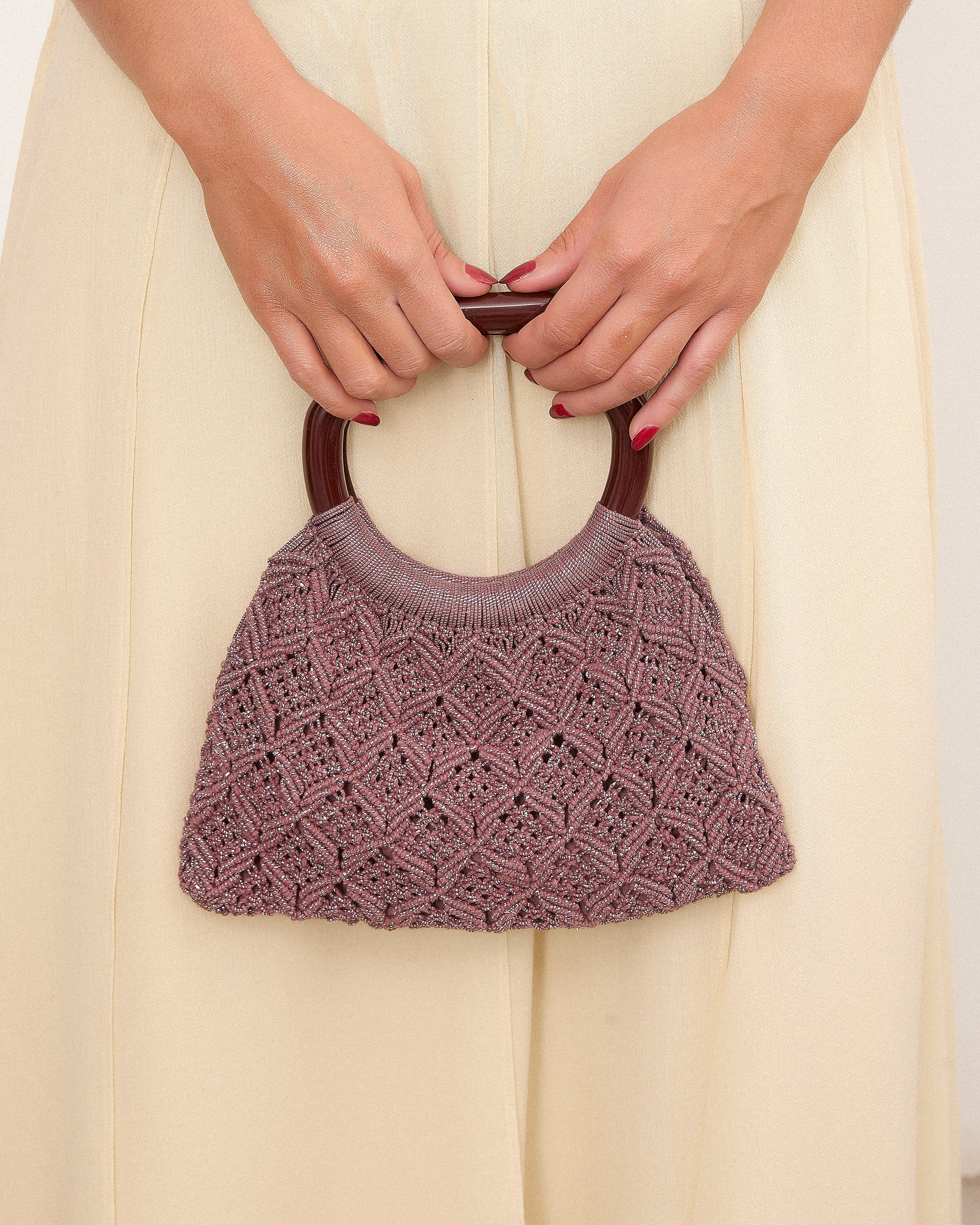 MIM Bolso UNICA PIPA BAG BERENJENA