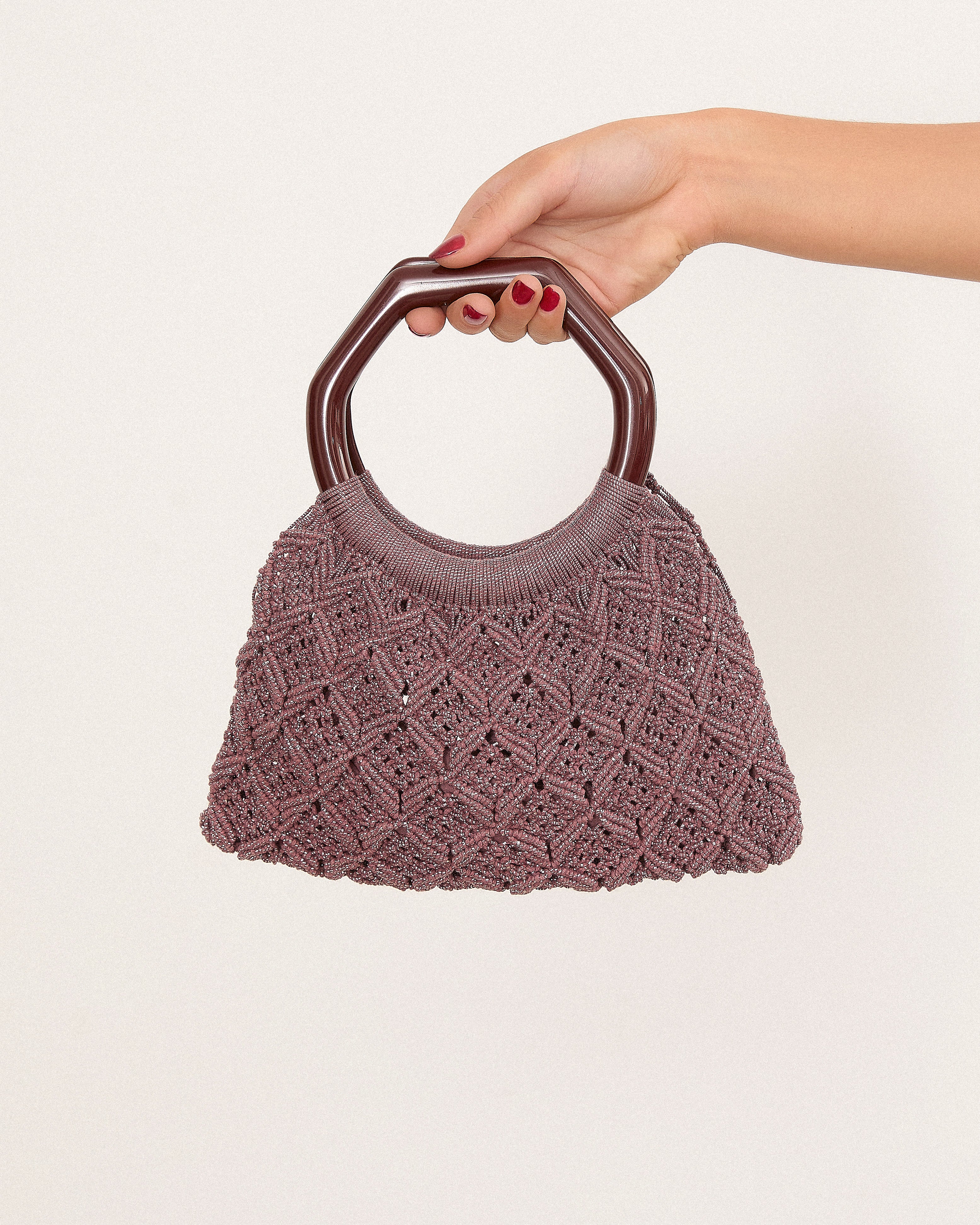 MIM Bolso UNICA PIPA BAG BERENJENA