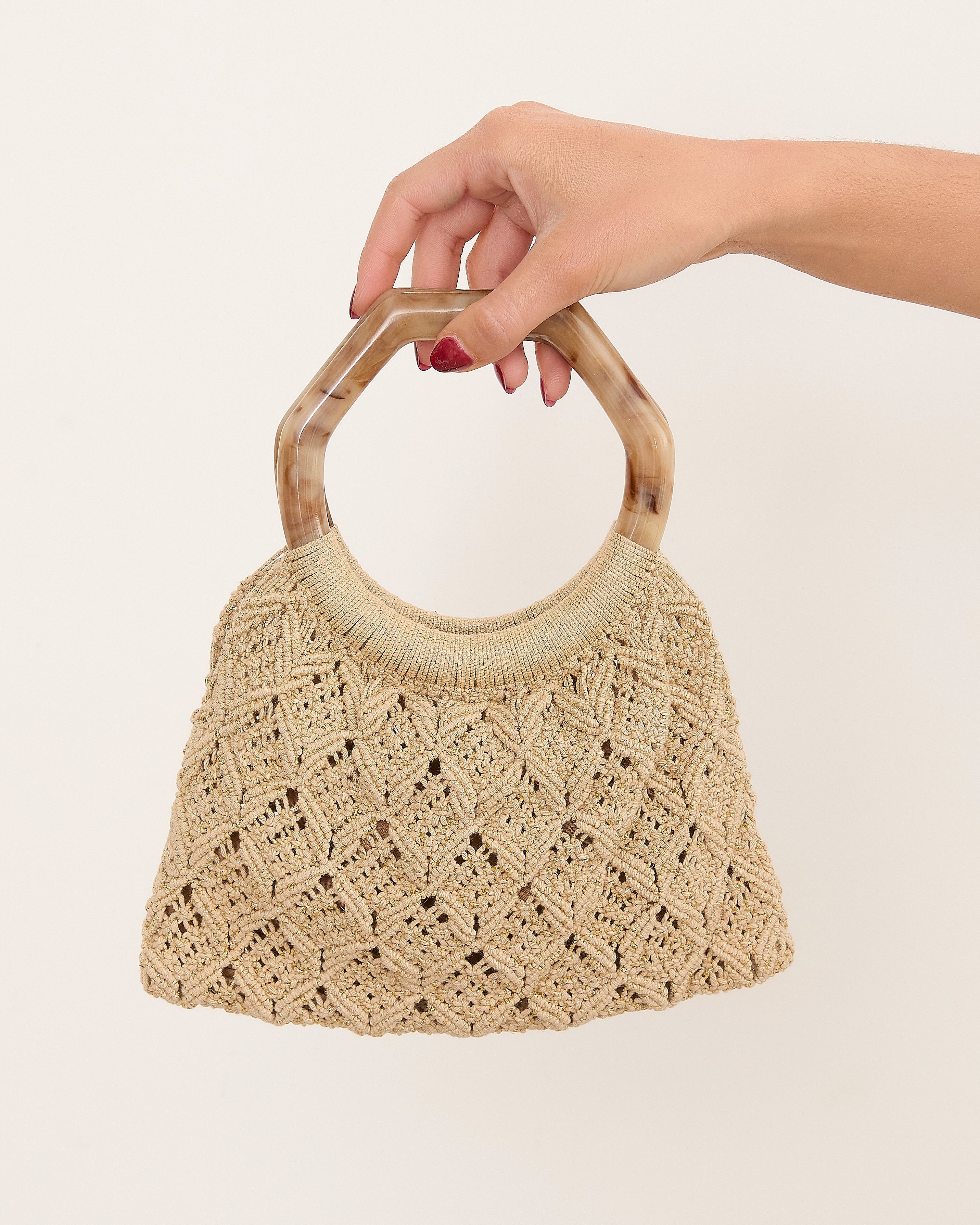 MIM Bolso UNICA PIPA BAG DORADO