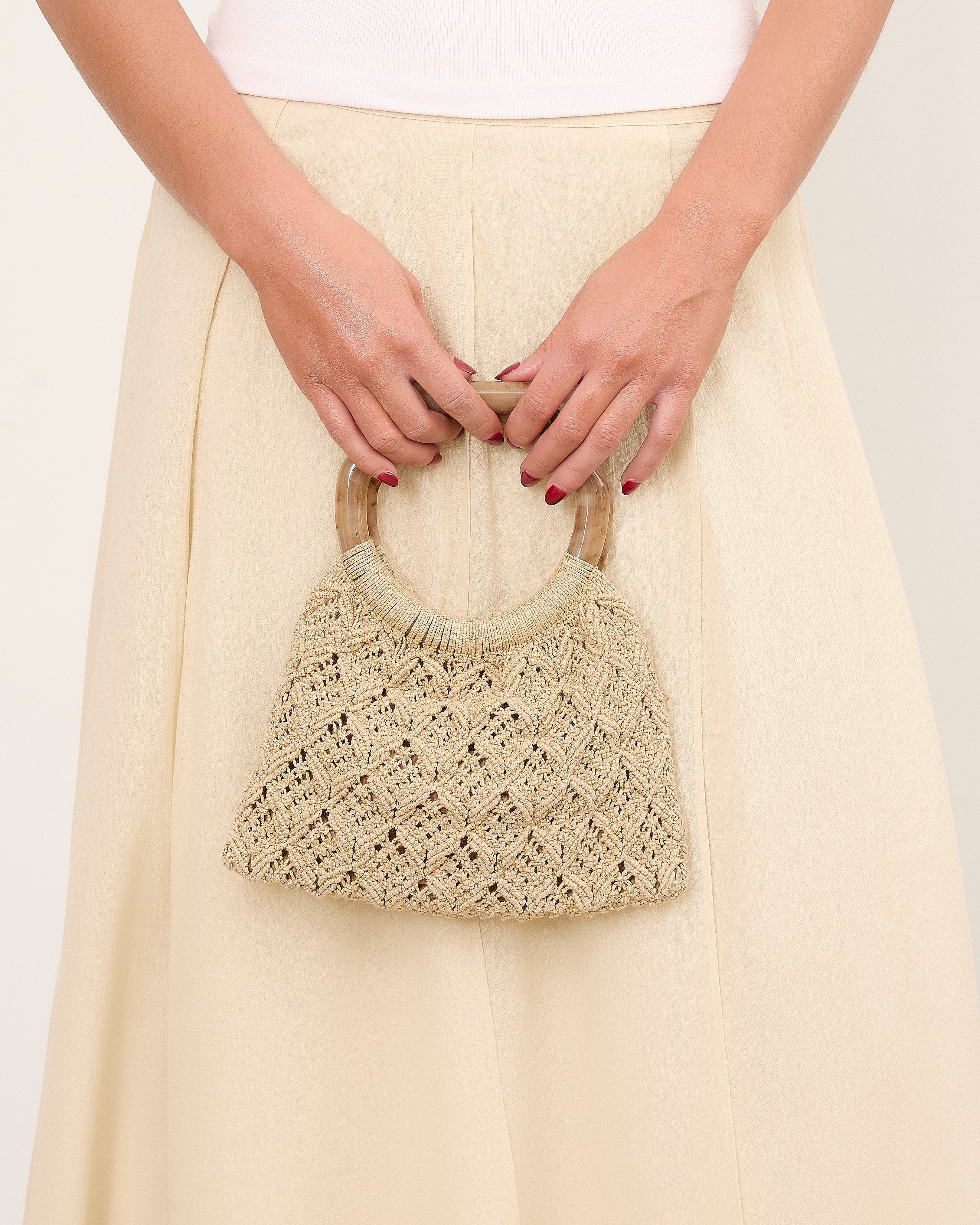 MIM Bolso UNICA PIPA BAG DORADO