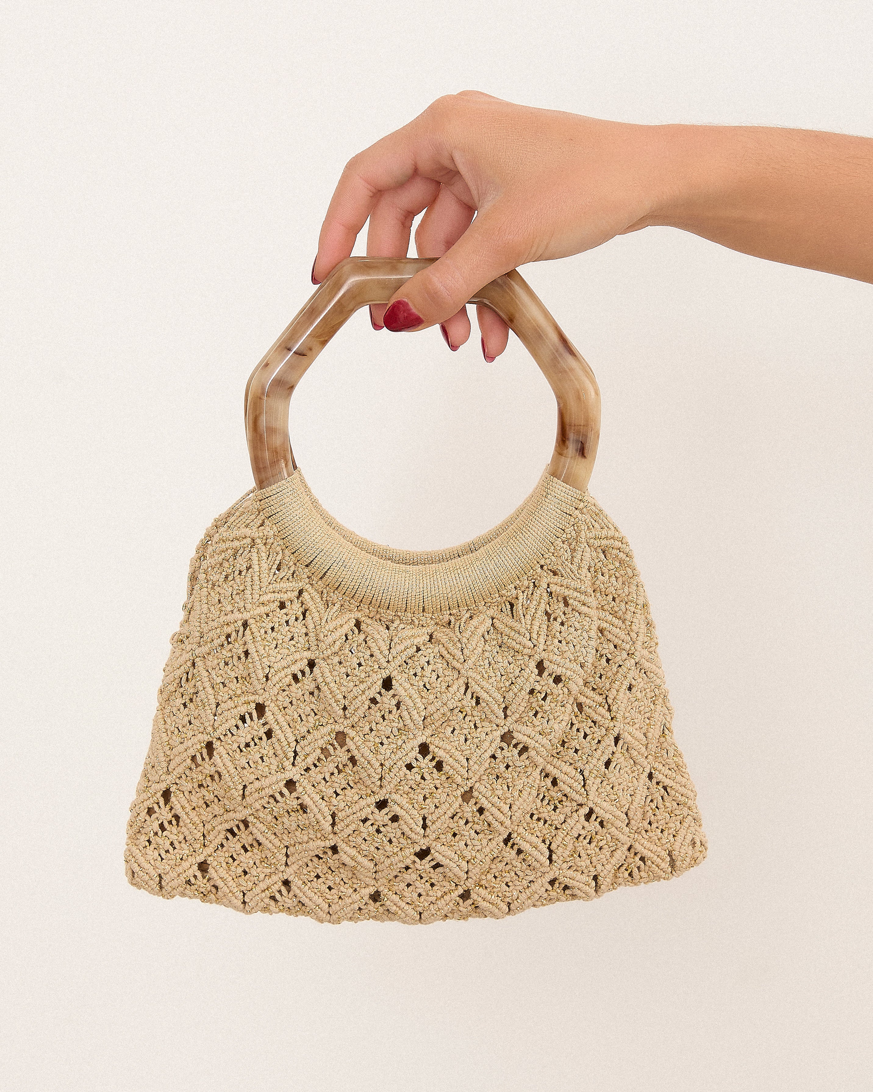 MIM Bolso UNICA PIPA BAG DORADO