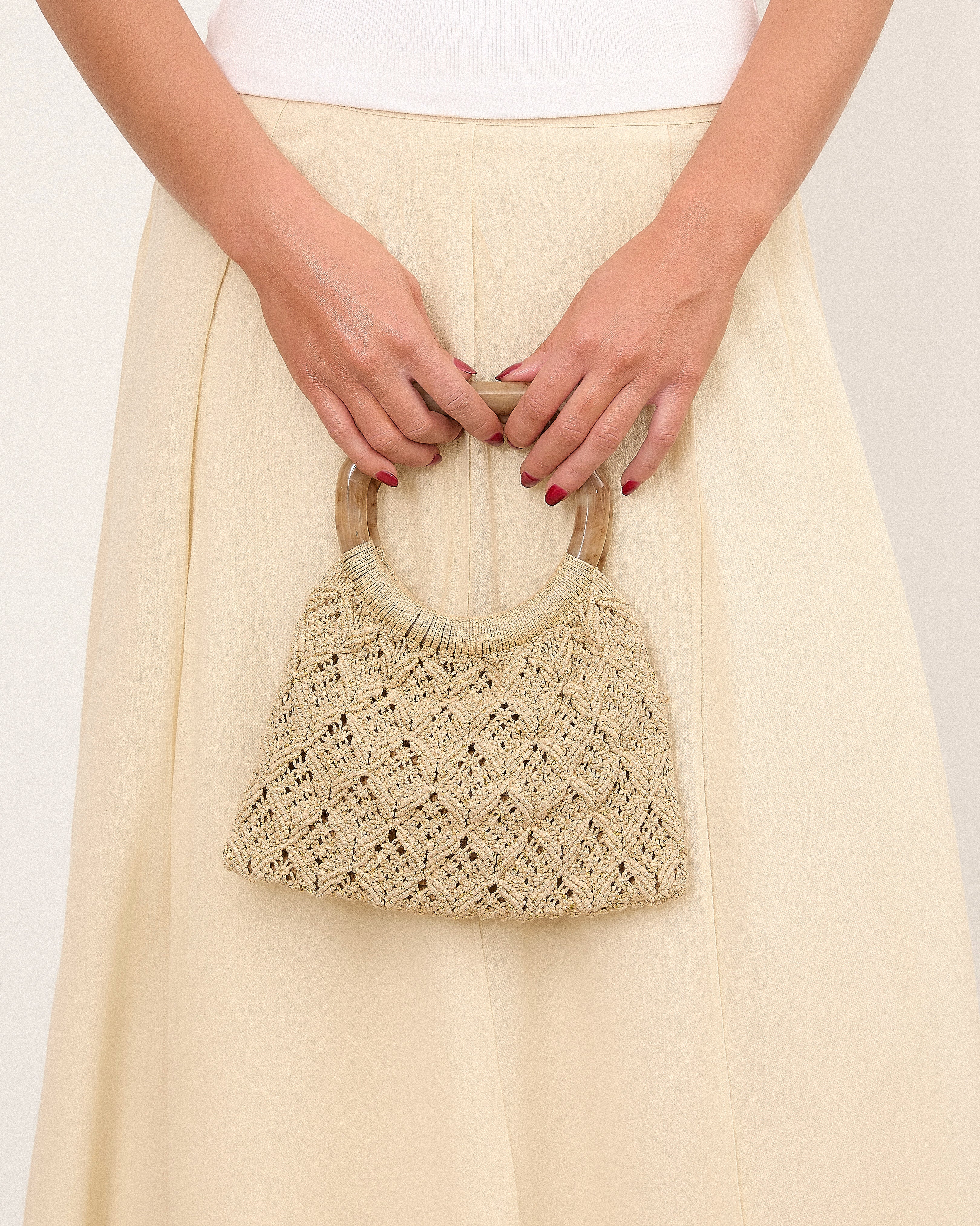 MIM Bolso UNICA PIPA BAG DORADO