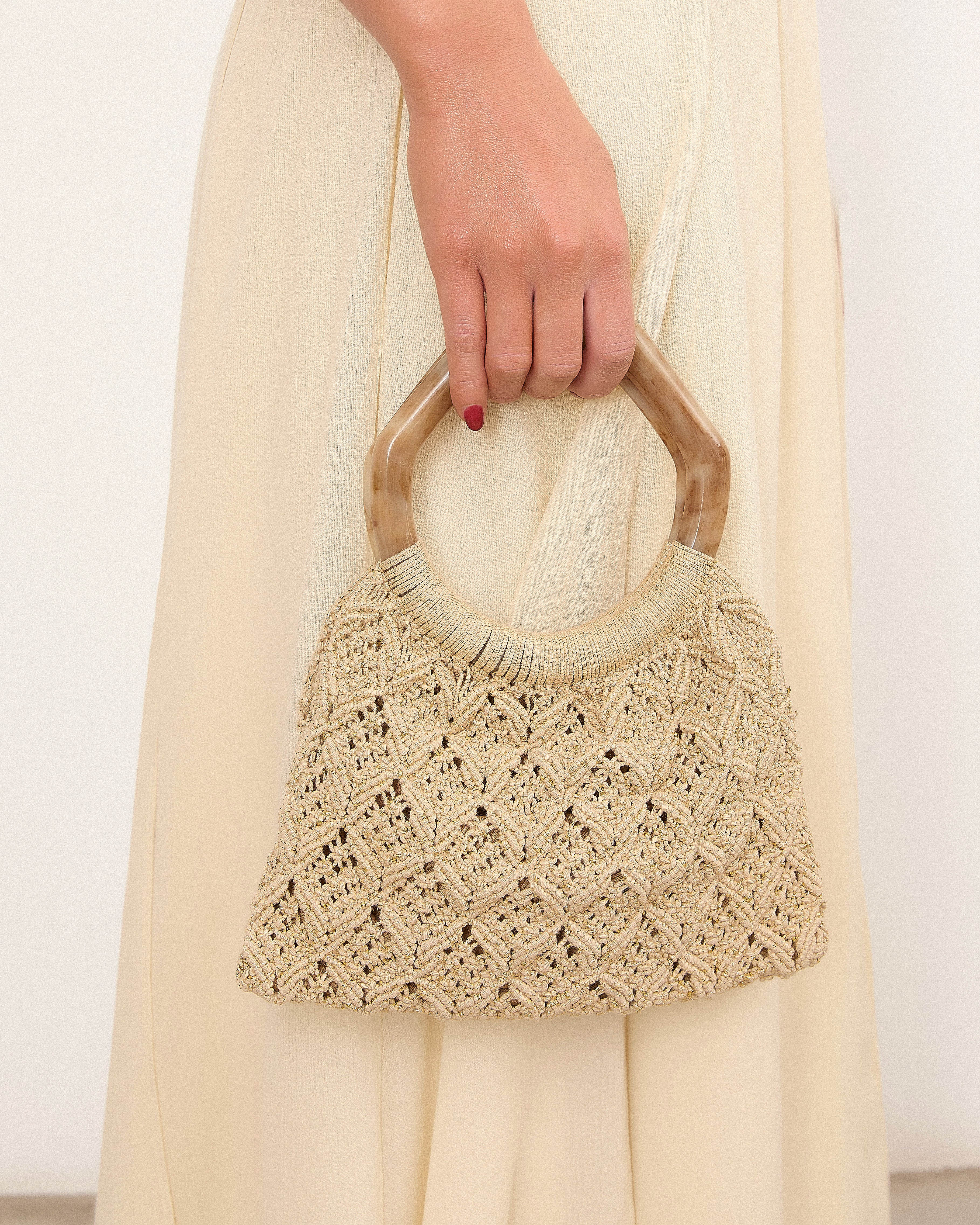 MIM Bolso UNICA PIPA BAG DORADO