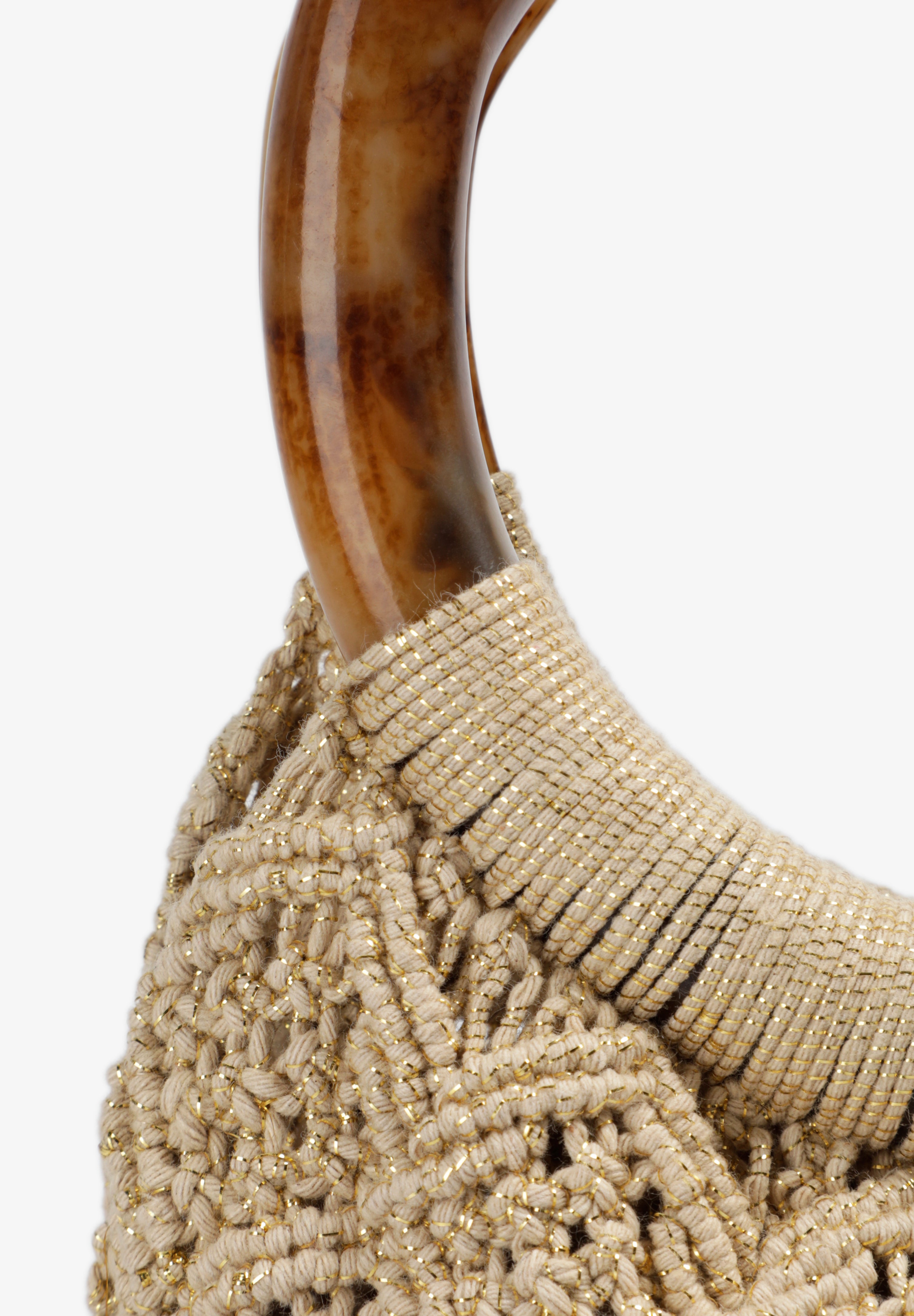 MIM Bolso UNICA PIPA BAG DORADO