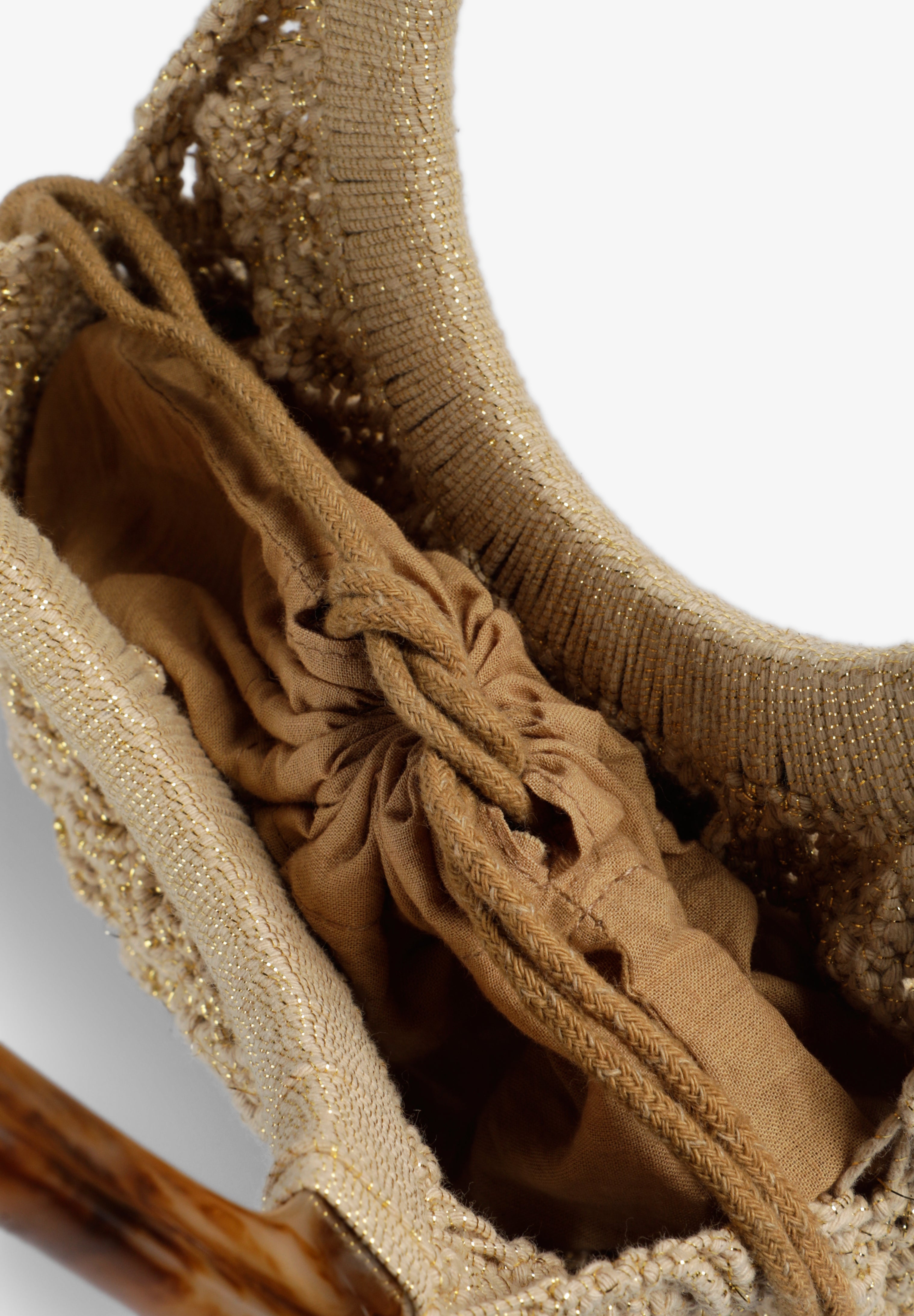 MIM Bolso UNICA PIPA BAG DORADO