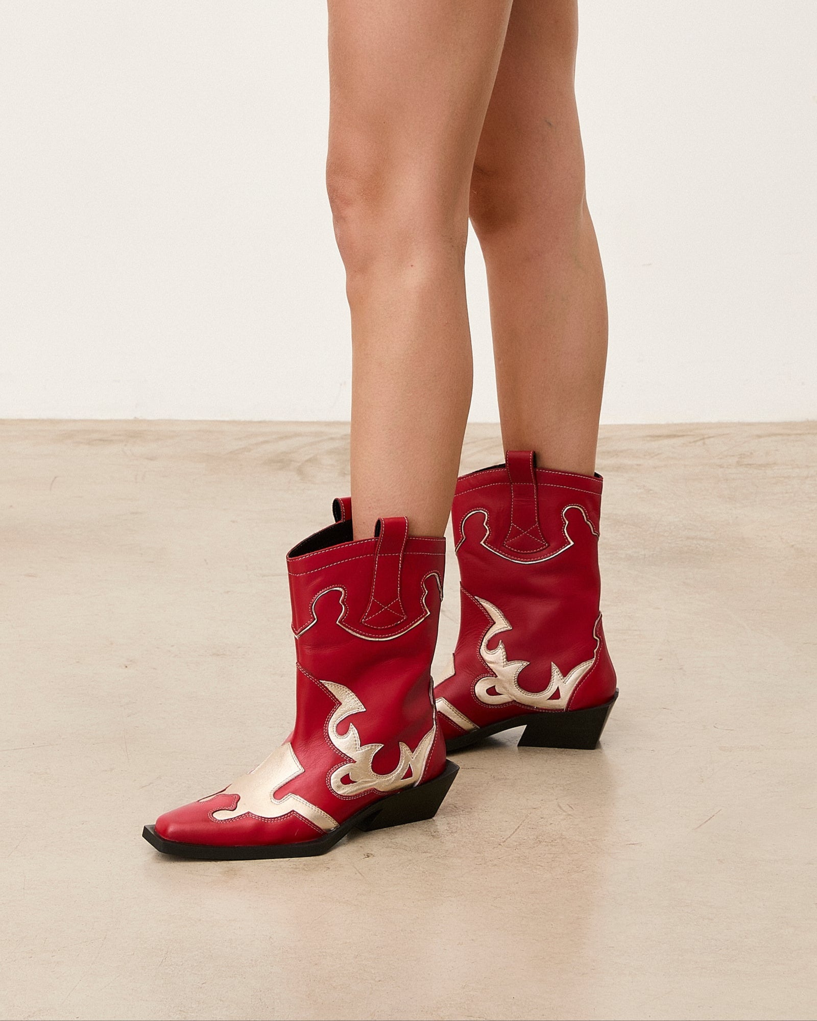MIM Botas y botines LORY WESTERN ROJO
