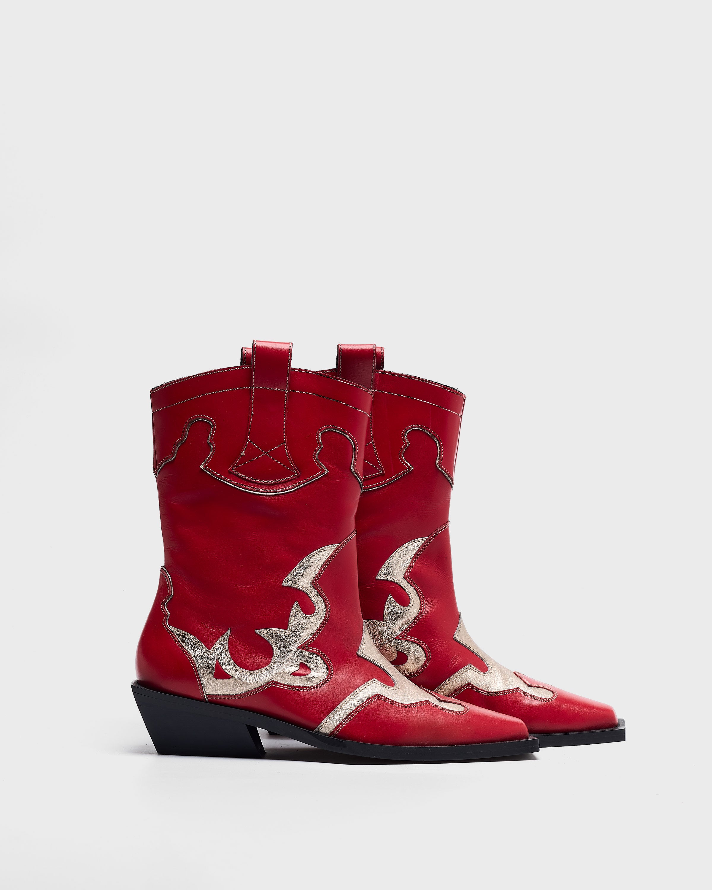 MIM Botas y botines Lory Western Rojo