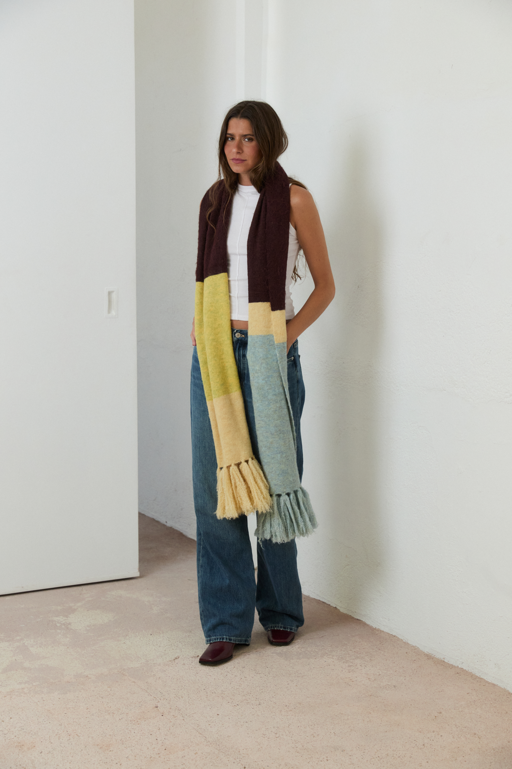 MIM Bufanda UNICA BUFANDA OVA BERENJENA