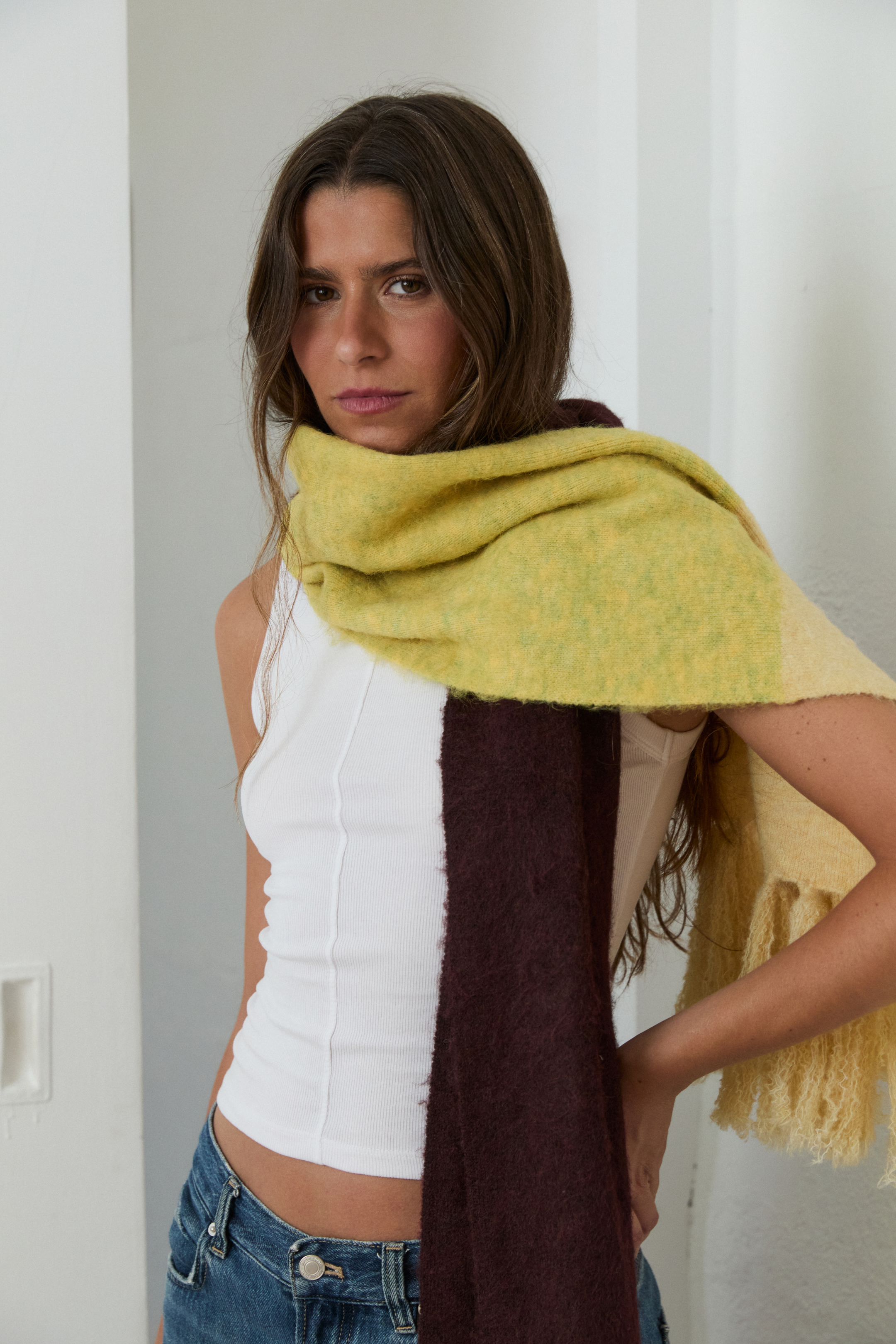 MIM Bufanda UNICA BUFANDA OVA BERENJENA