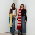 MIM Bufanda UNICA BUFANDA OVA CUADROS ROJOS