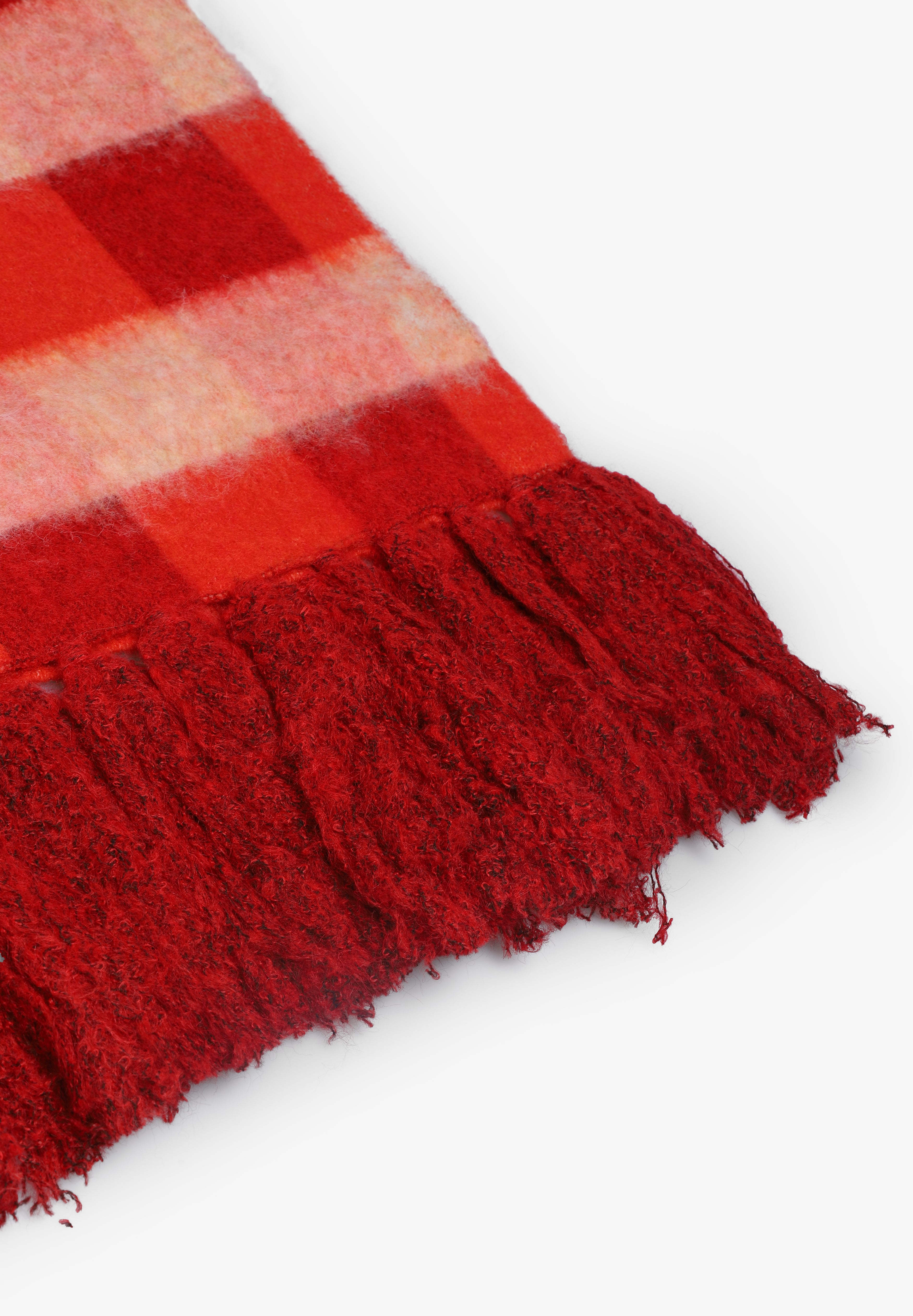 MIM Bufanda UNICA BUFANDA OVA CUADROS ROJOS