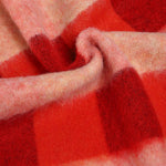 MIM Bufanda UNICA BUFANDA OVA CUADROS ROJOS