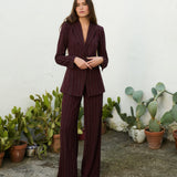 MIM Chaqueta BLAZER ELY BERENJENA