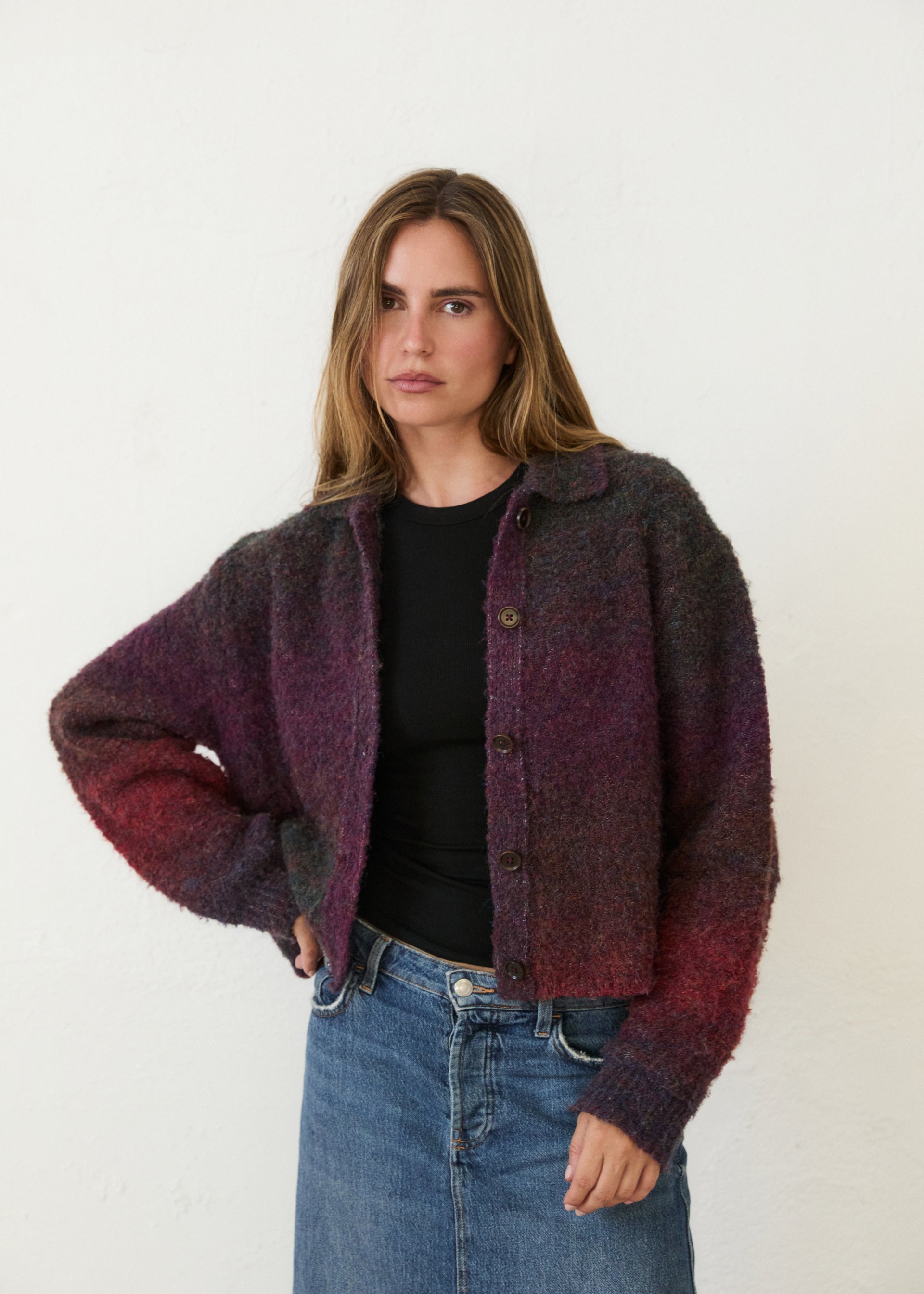 MIM Chaqueta Chaqueta Oli Burdeos