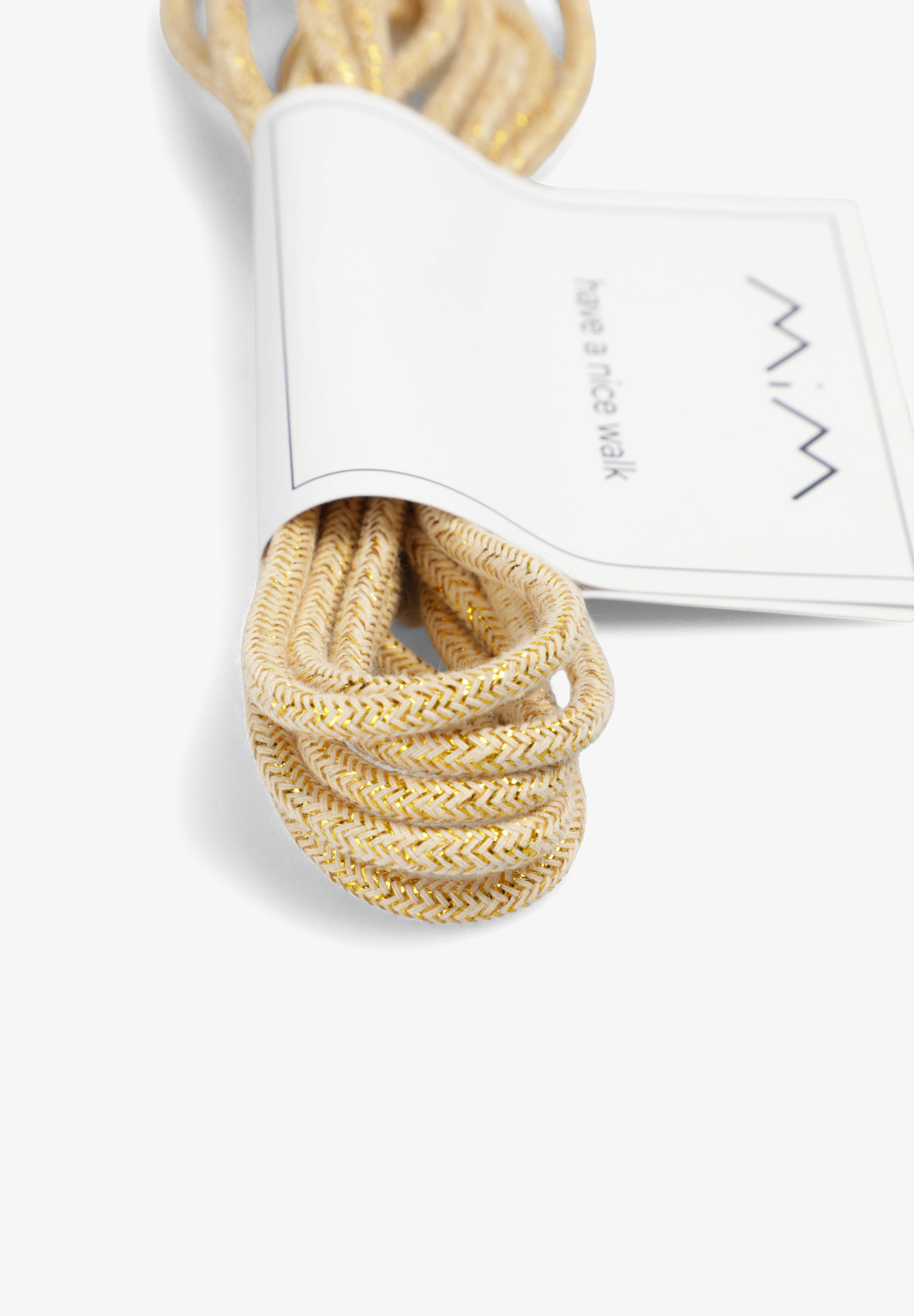 MIM Cordones UNICA CORDONES DORADO GLITTER
