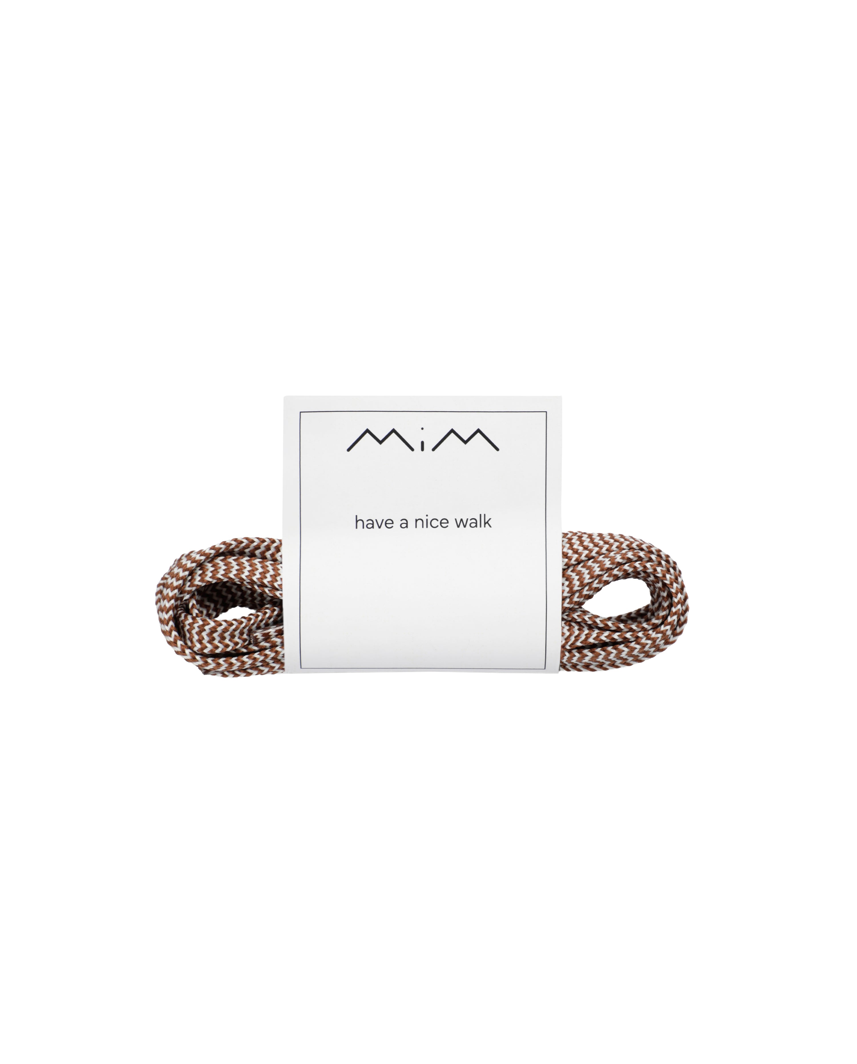 MIM Cordones UNICA CORDONES RAYAS CHOCOLATE