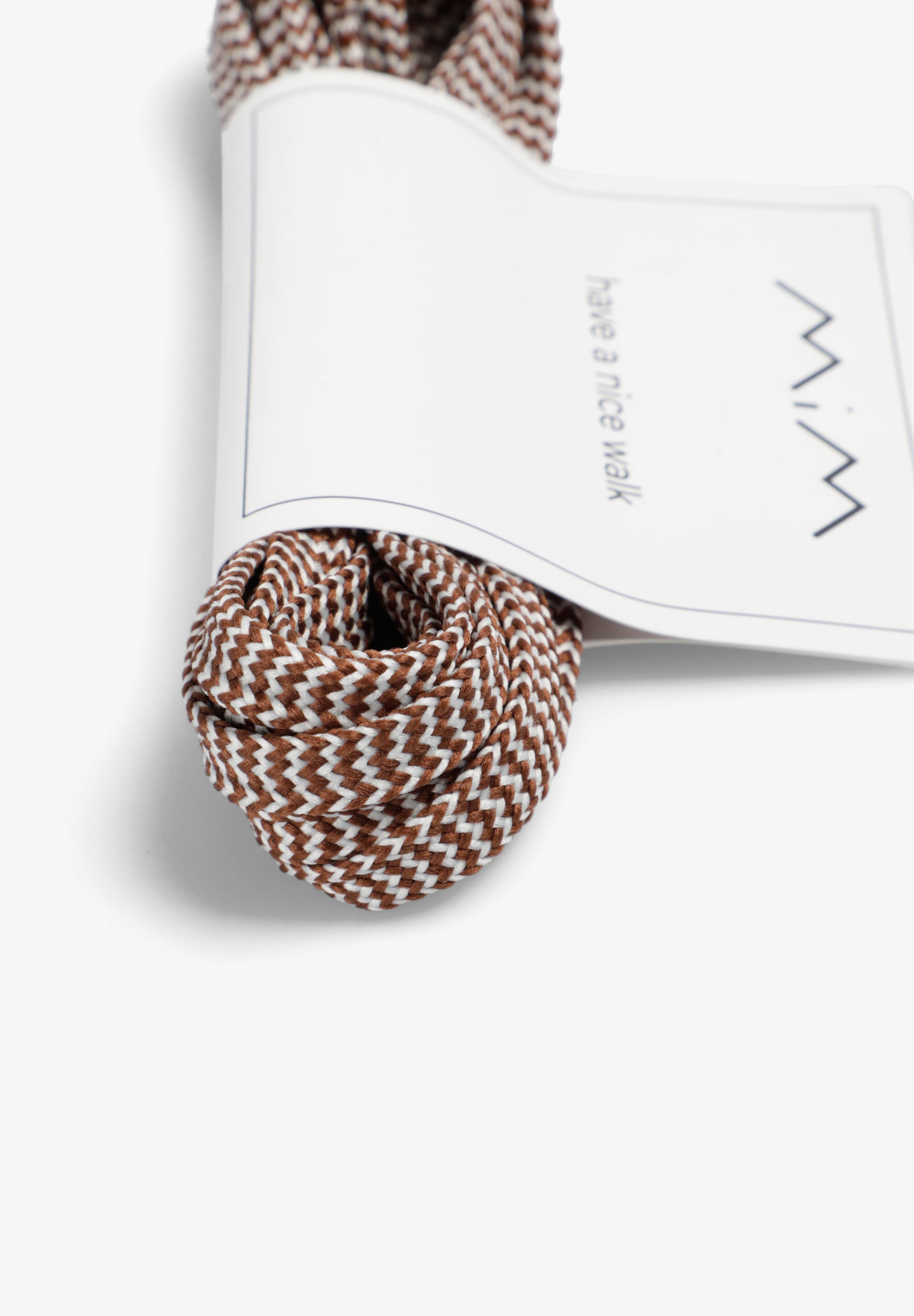 MIM Cordones UNICA CORDONES RAYAS CHOCOLATE