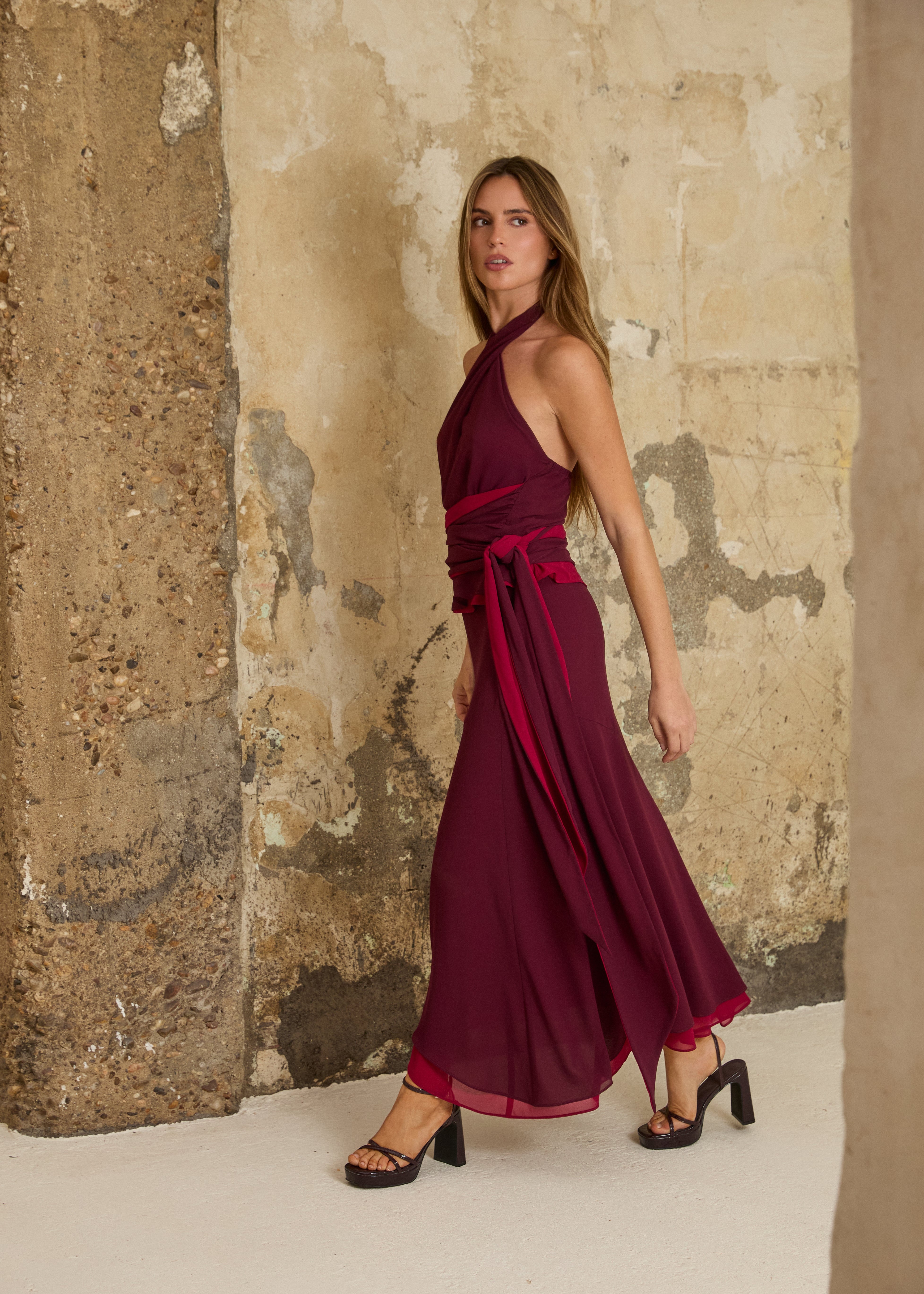 MIM Falda FALDA MEG BURDEOS