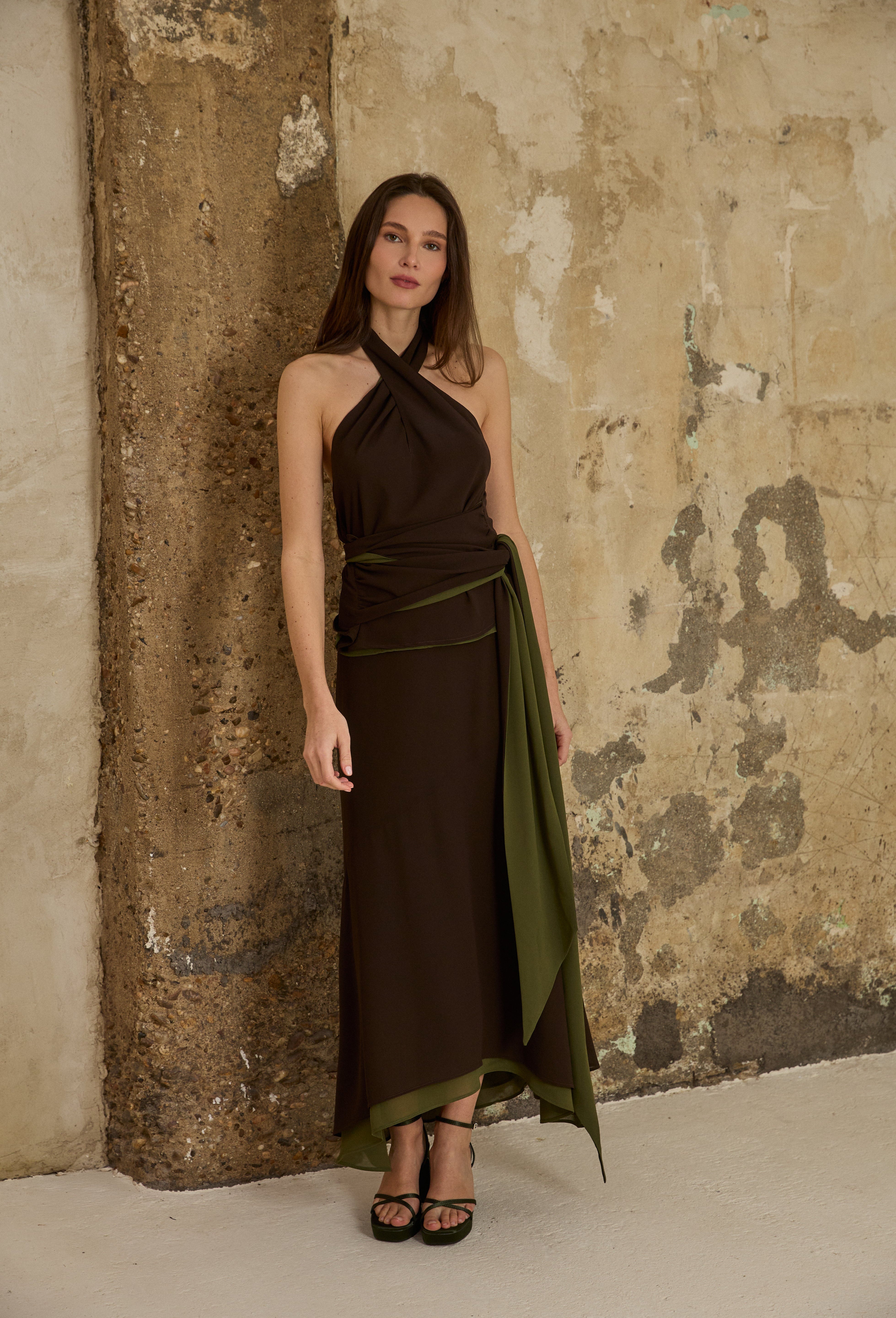 MIM Falda FALDA MEG CHOCOLATE