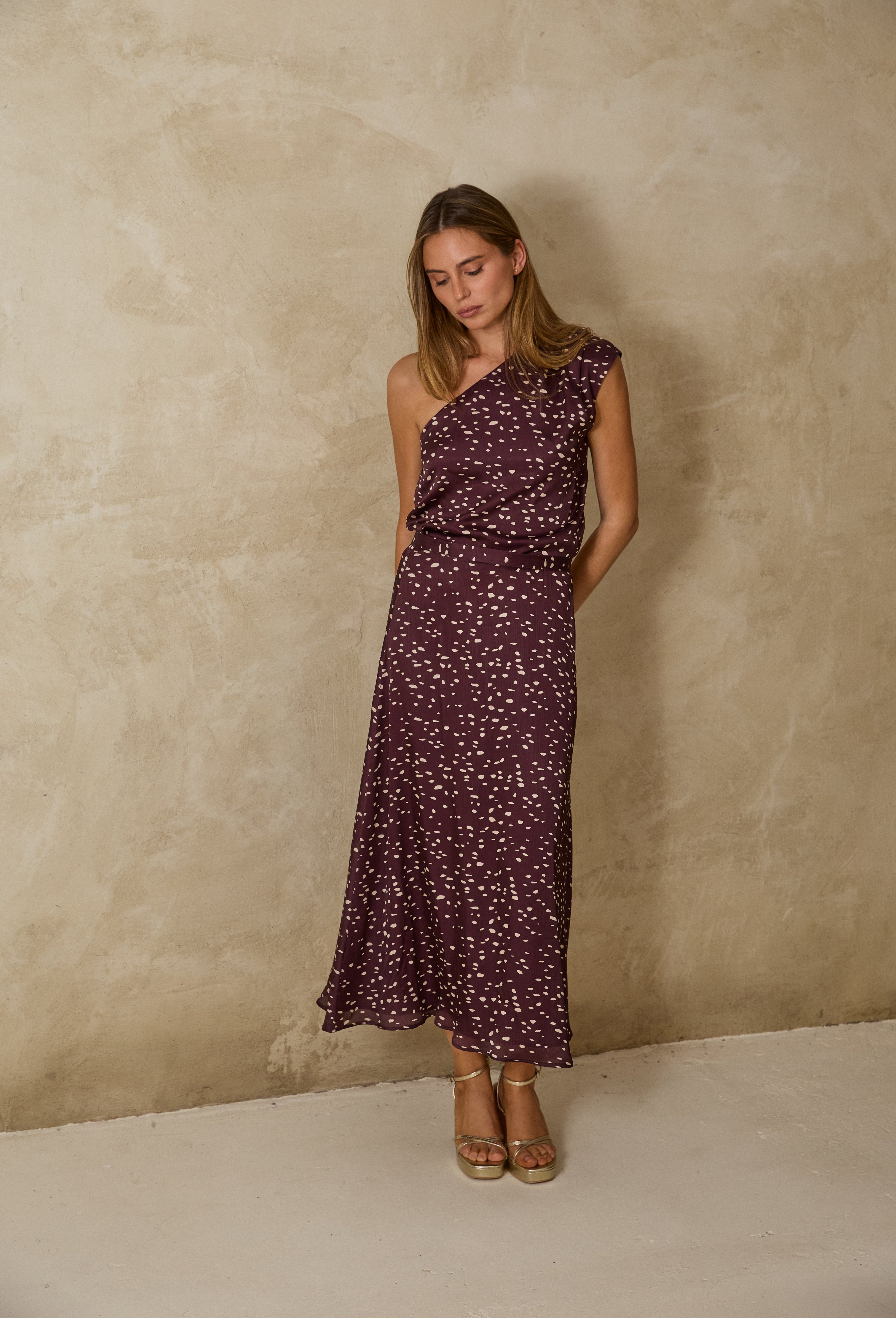 MIM Falda FALDA VIVI BERENJENA