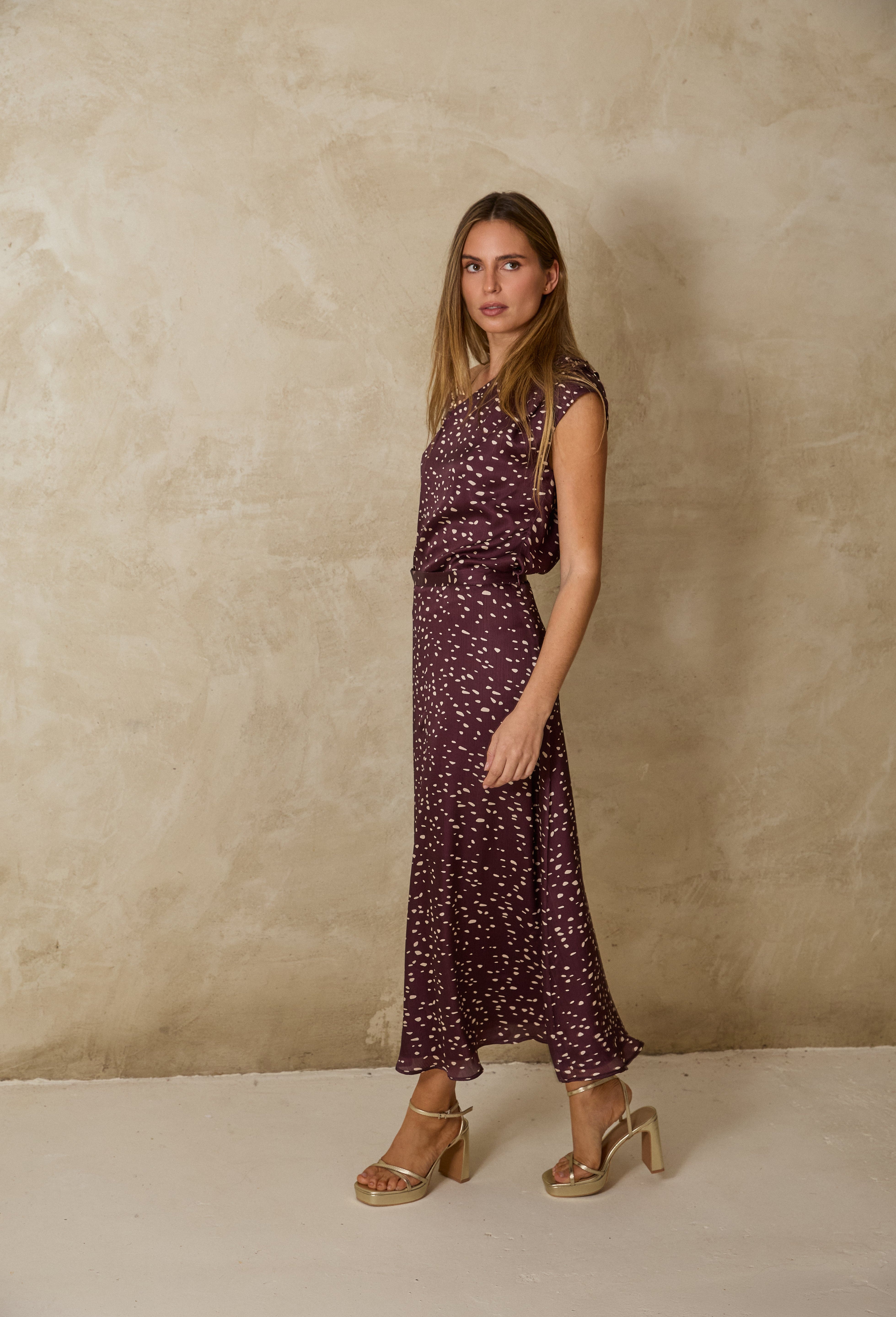 MIM Falda FALDA VIVI BERENJENA