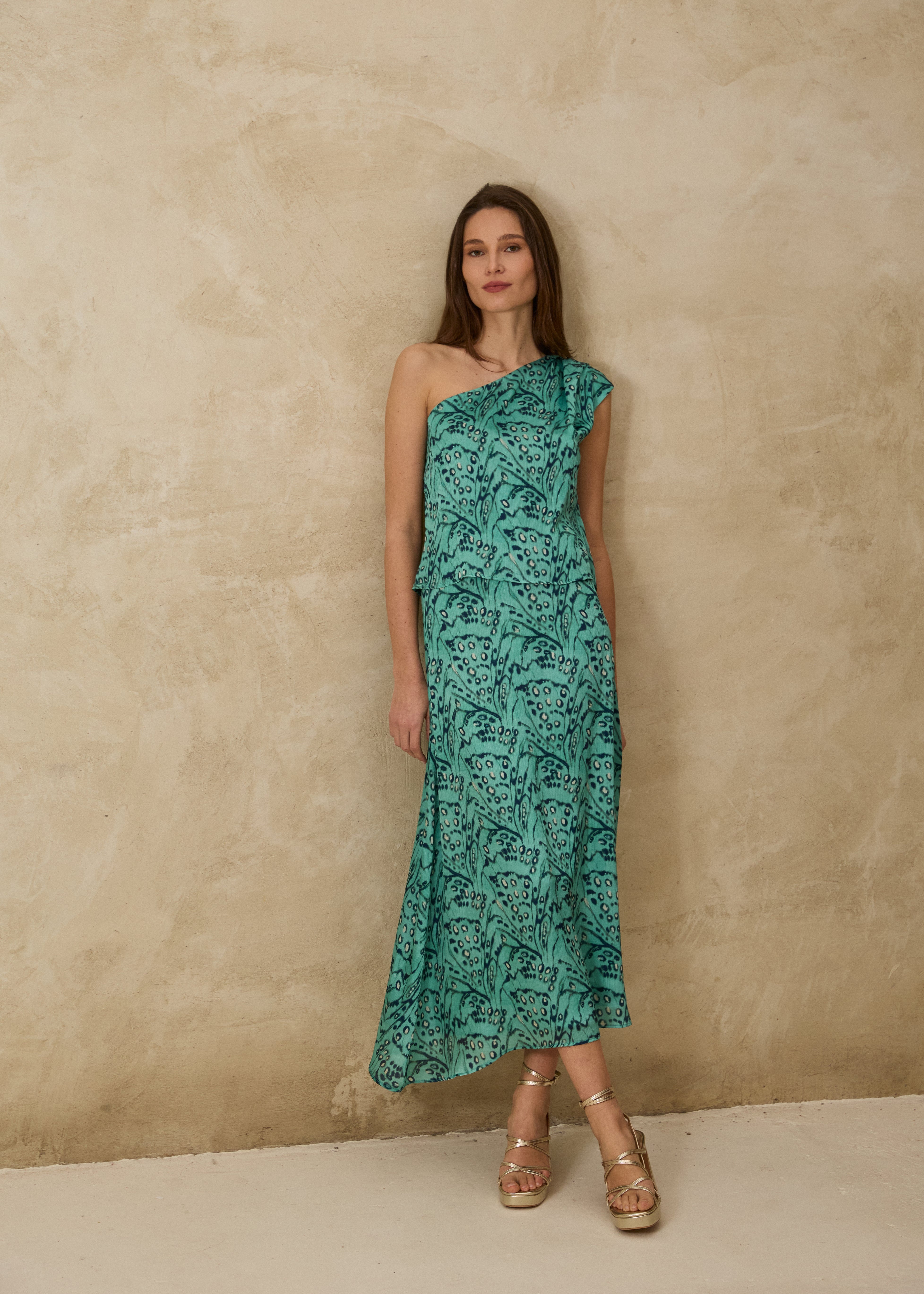 MIM Falda FALDA VIVI TURQUESA