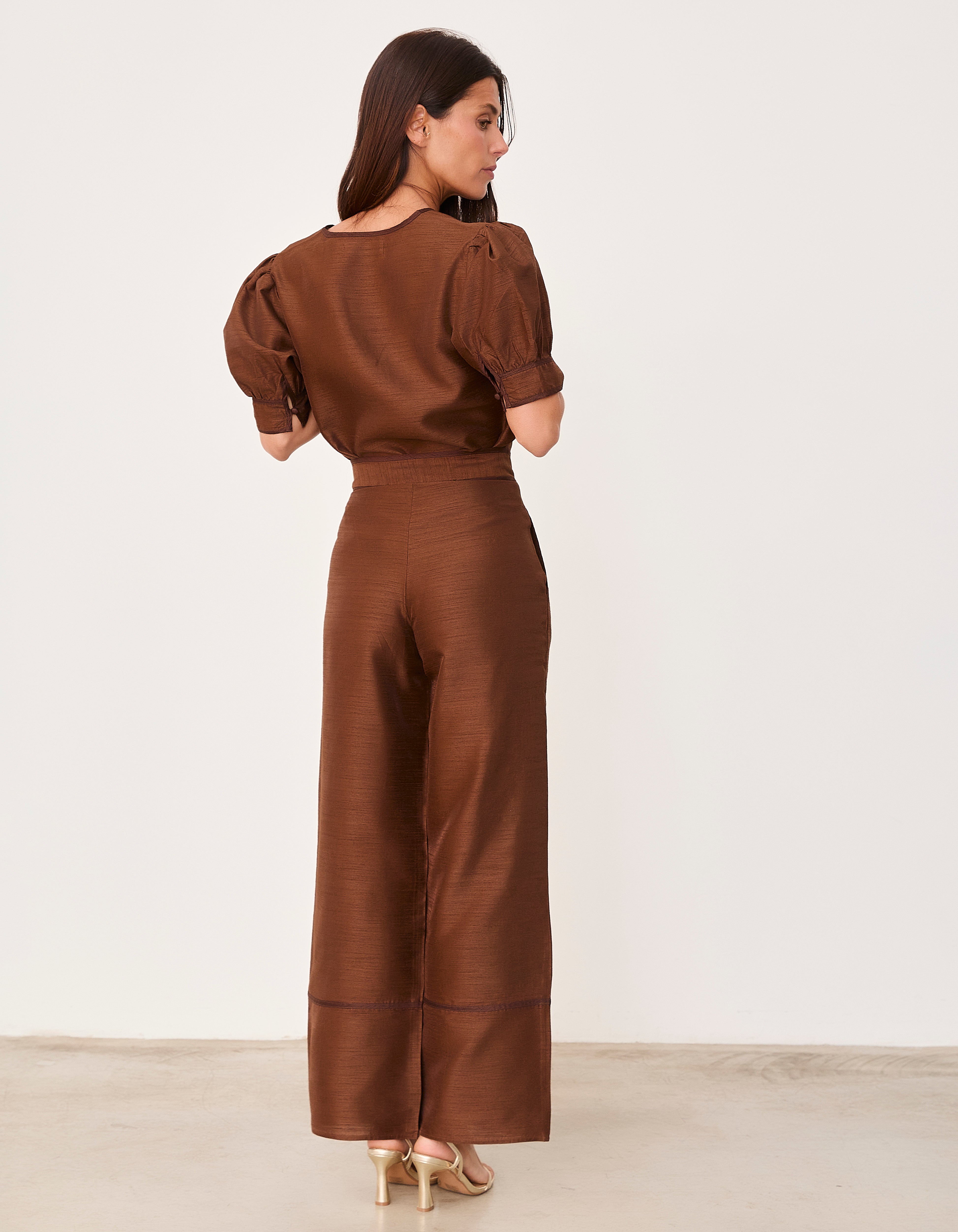 MIM Pantalón PANTALÓN BAMBA CHOCOLATE